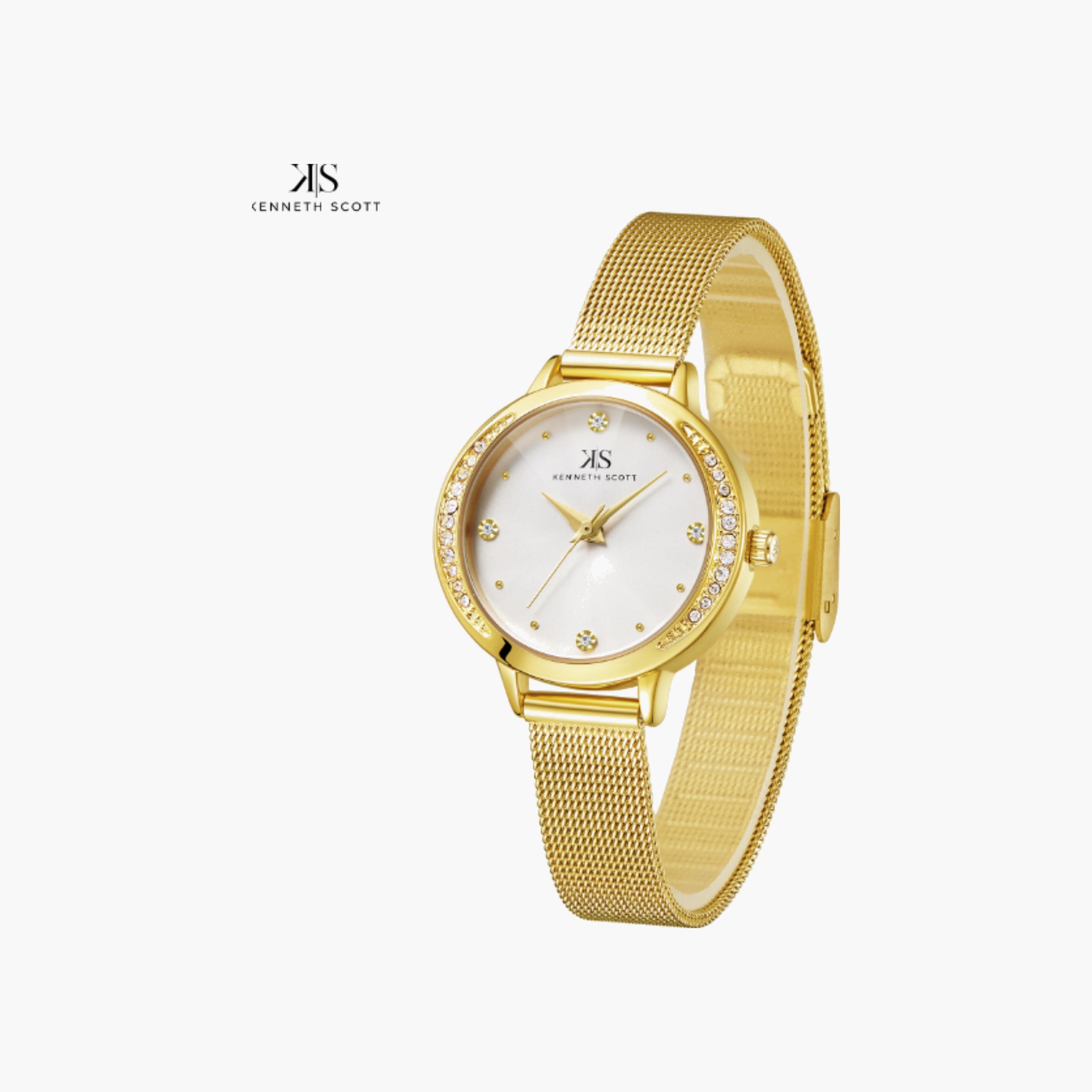 Kenneth Scott Women's Analog White Dial Watch-women-watchesandjewellery-watches-image-4