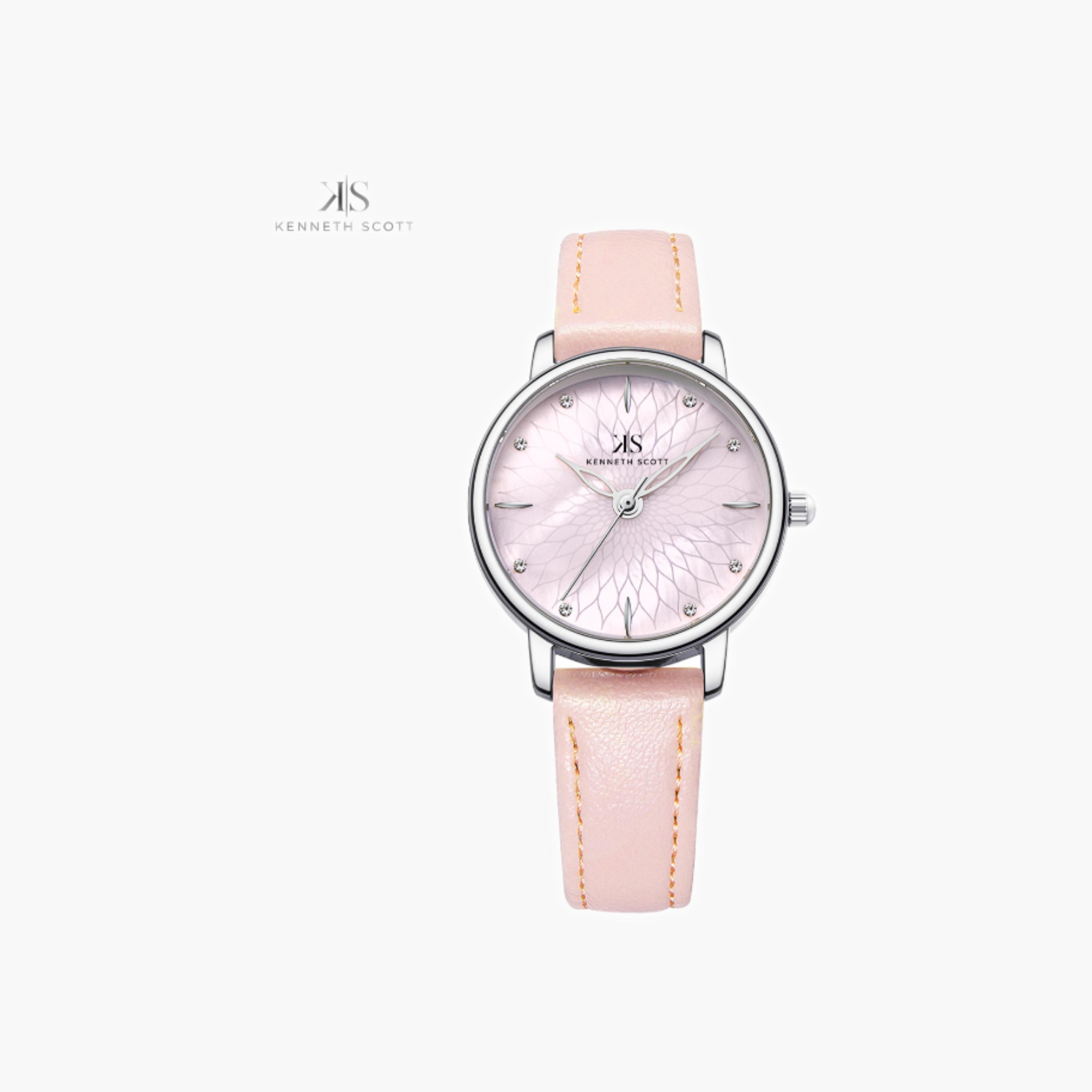 Kenneth Scott Women's Analog Pink Dial Watch-women-watchesandjewellery-watches-image-1