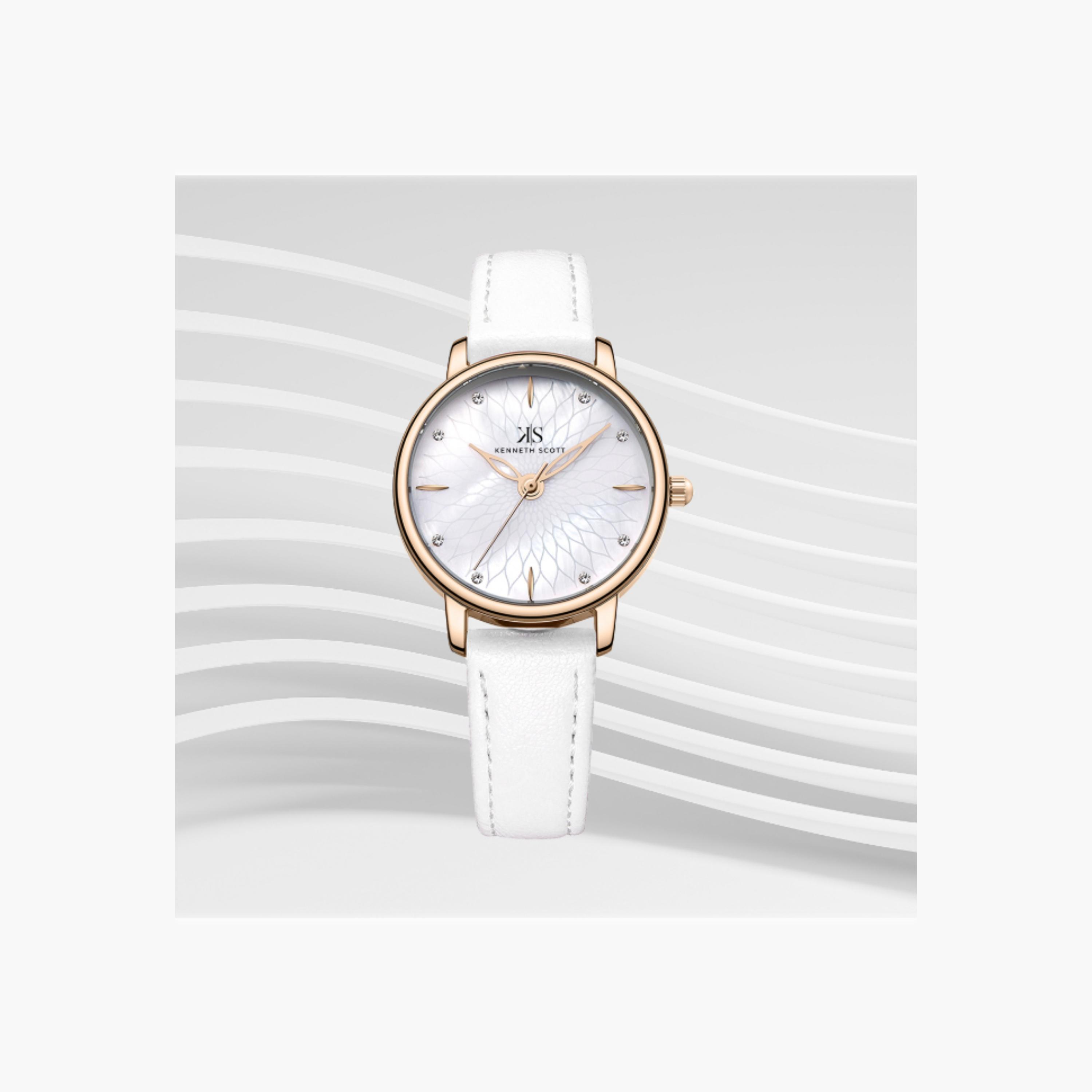 Kenneth Scott Women's Analog White Dial Watch-women-watchesandjewellery-watches-image-3