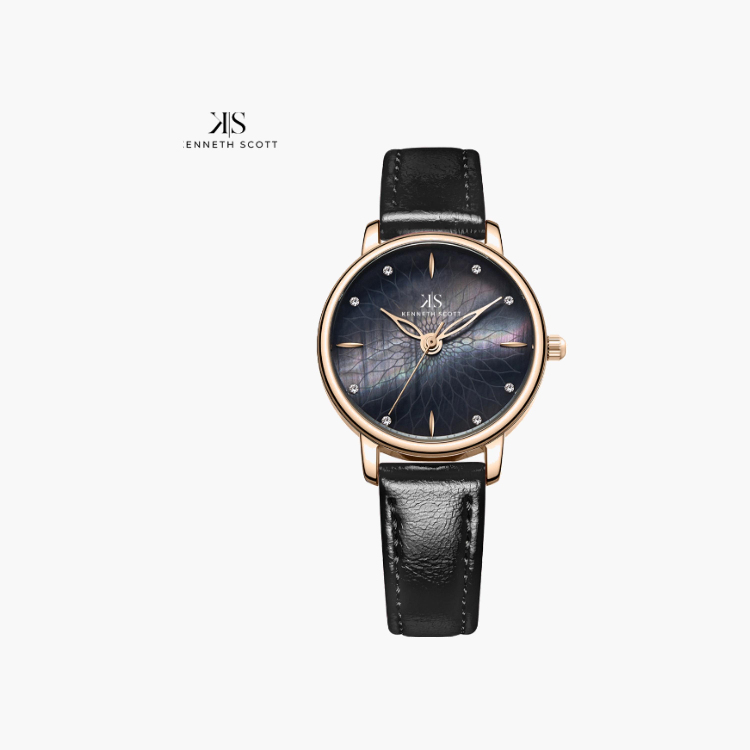 Kenneth Scott Women's Analog Black Dial Watch-women-watchesandjewellery-watches-image-1