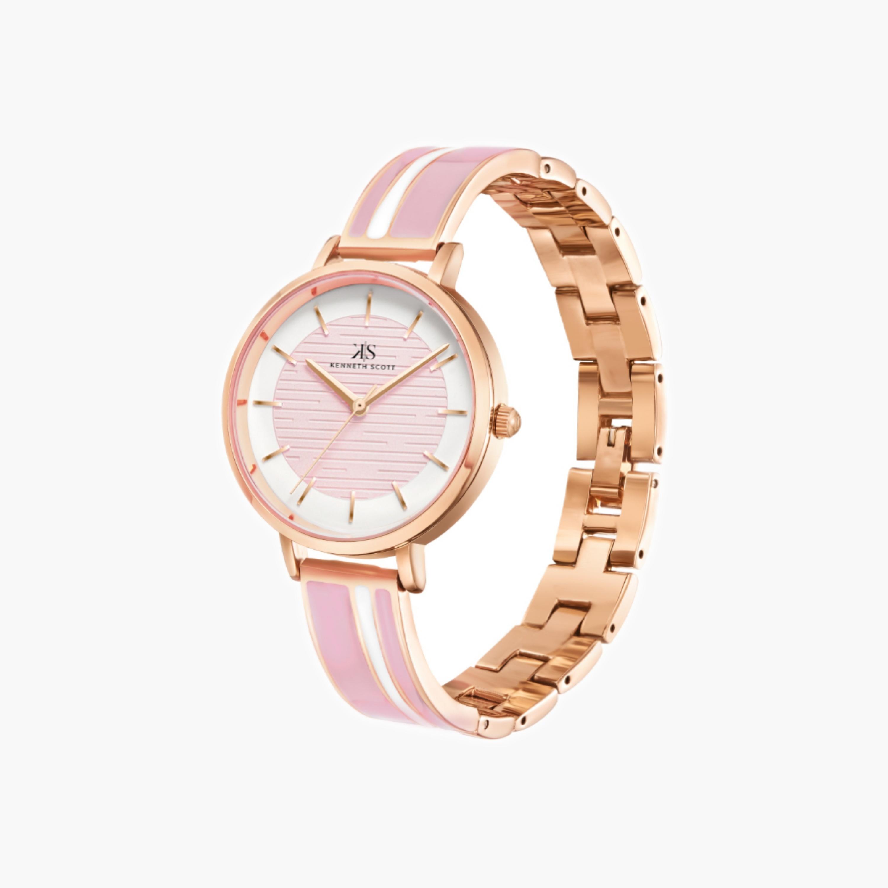 Kenneth Scott Women's Analog Pink Dial Watch-women-watchesandjewellery-watches-image-3