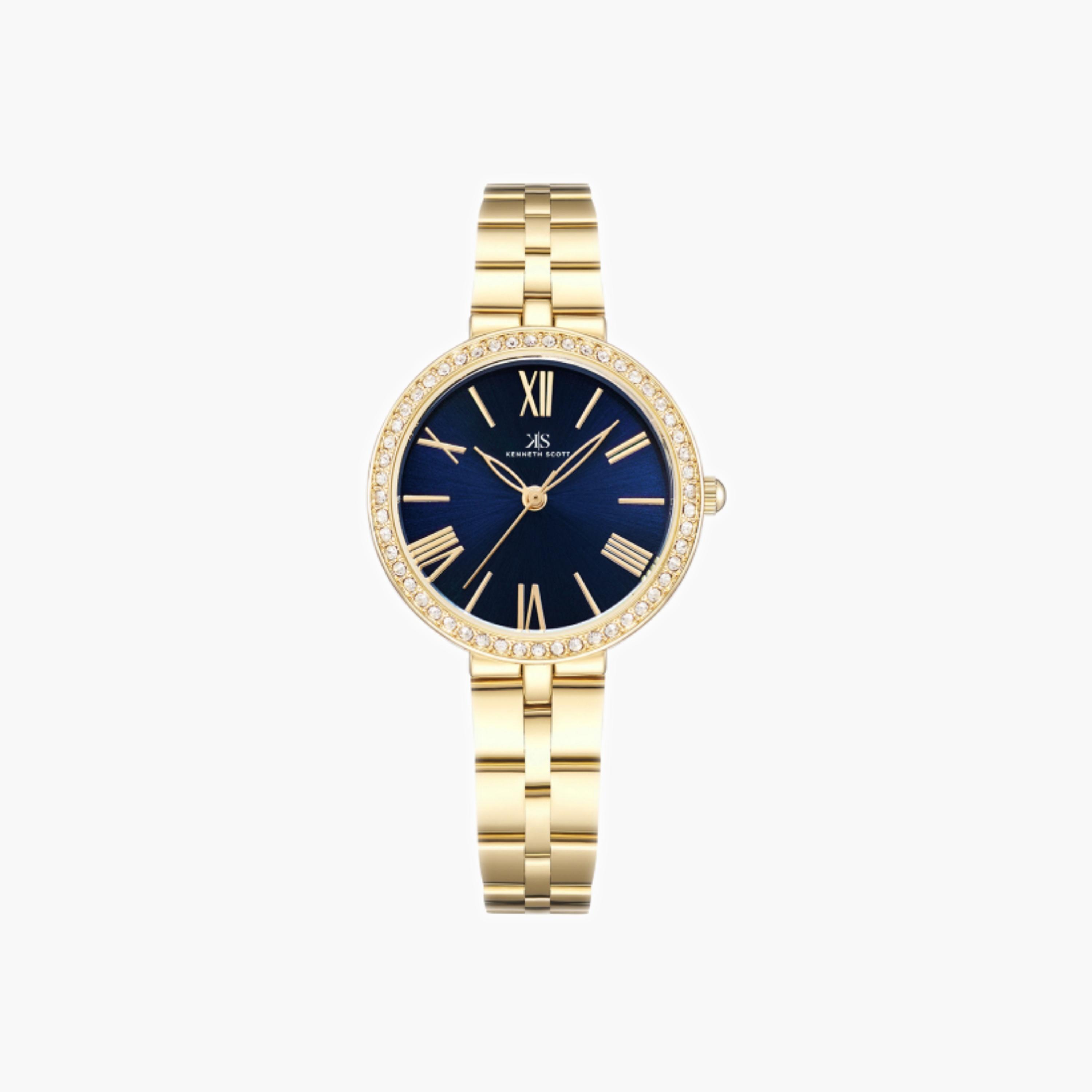 Kenneth Scott Women's Analog Blue Dial Watch-women-watchesandjewellery-watches-image-1
