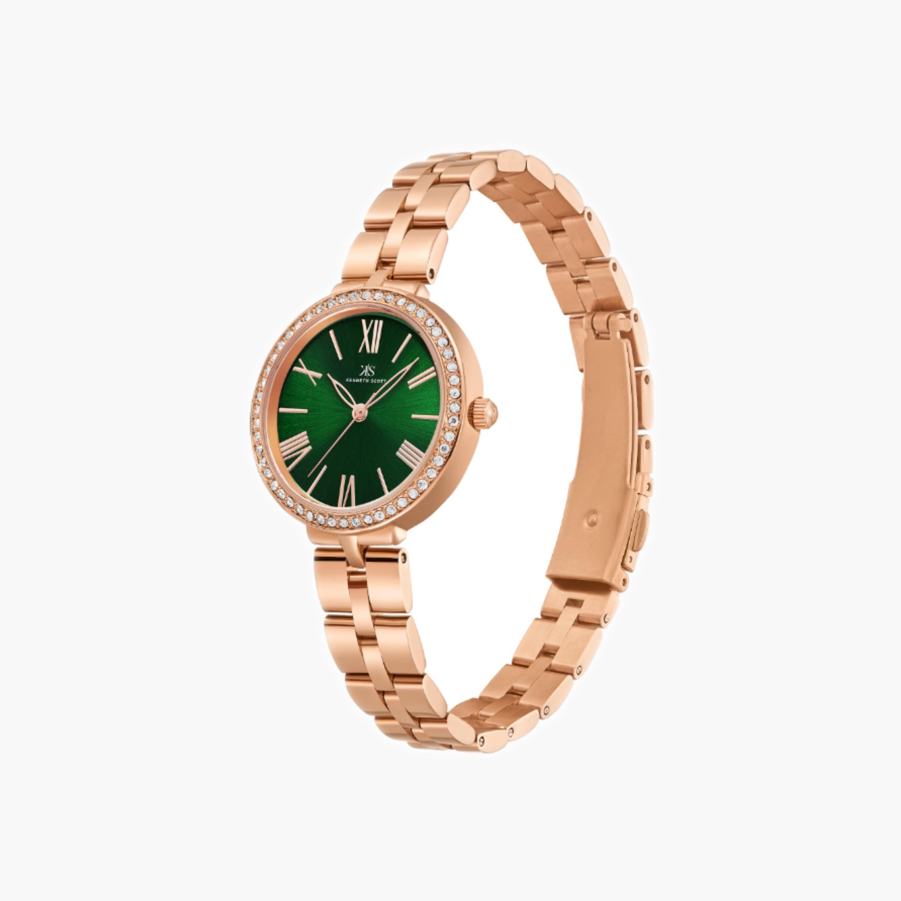 Kenneth Scott Women's Analog Green Dial Watch-women-watchesandjewellery-watches-image-5