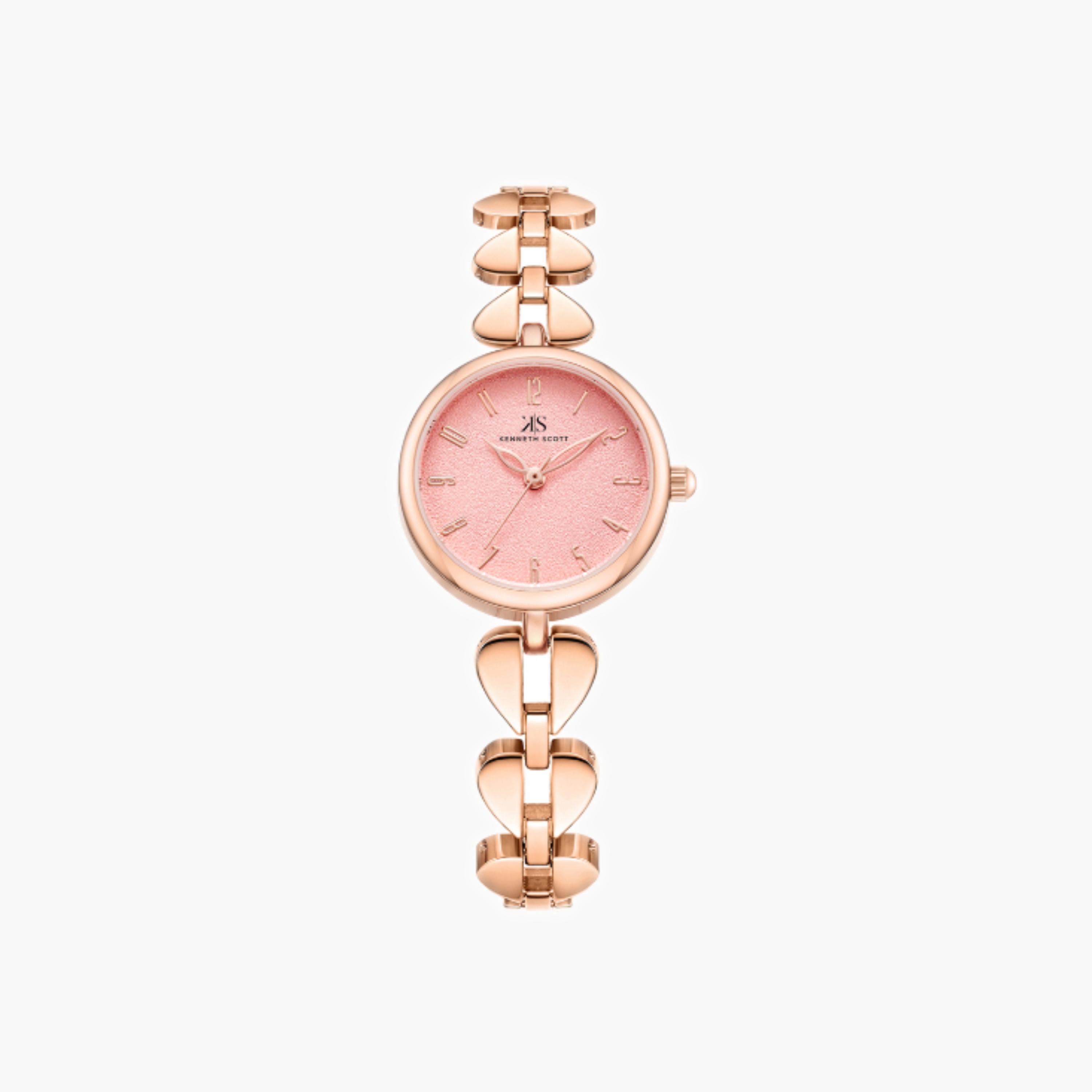 Kenneth Scott Women's Analog Pink Dial Watch-women-watchesandjewellery-watches-image-1