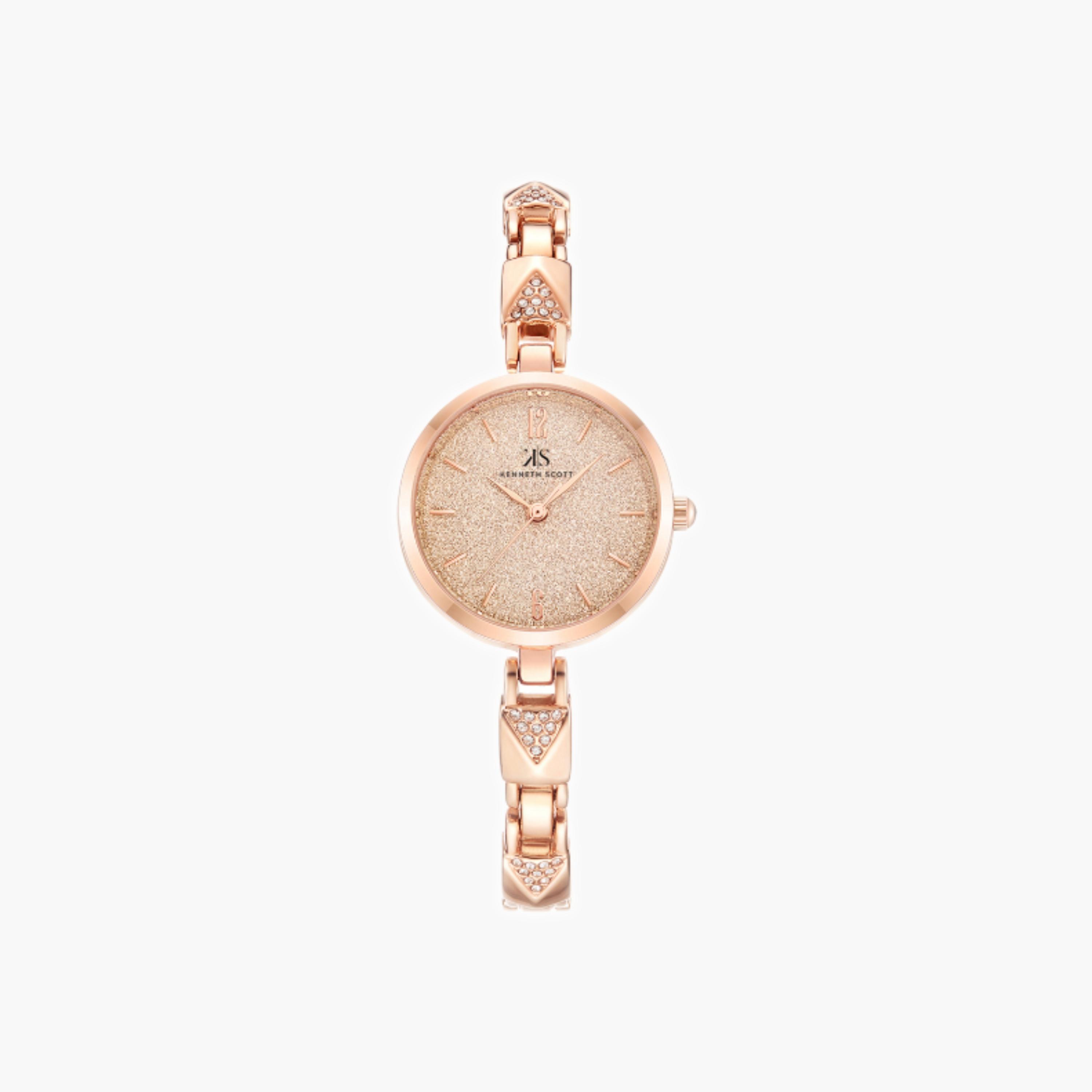Kenneth Scott Women's Analog Rose Gold Dial Watch-women-watchesandjewellery-watches-image-1
