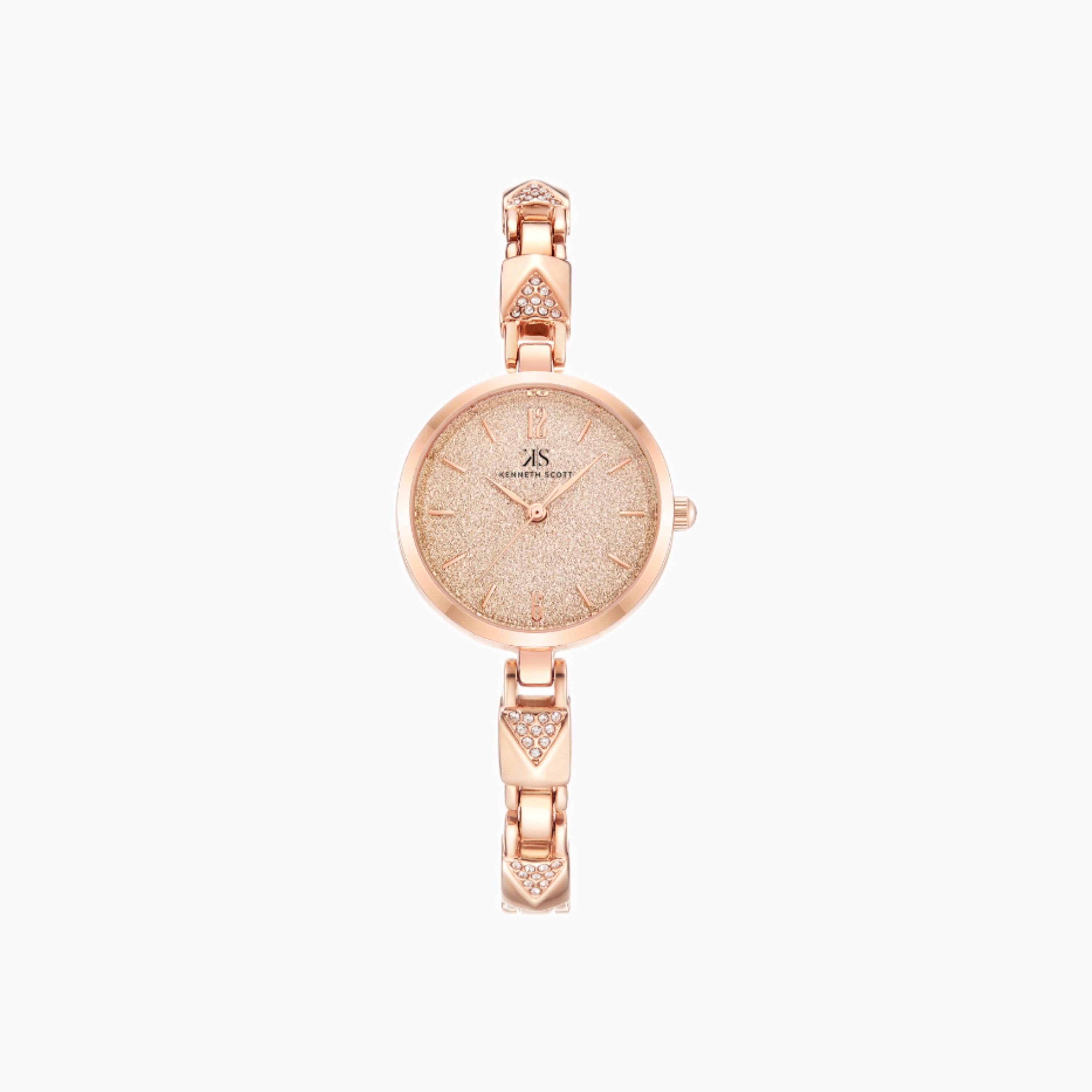 Kenneth Scott Women's Analog Rose Gold Dial Watch-women-watchesandjewellery-watches-image-3