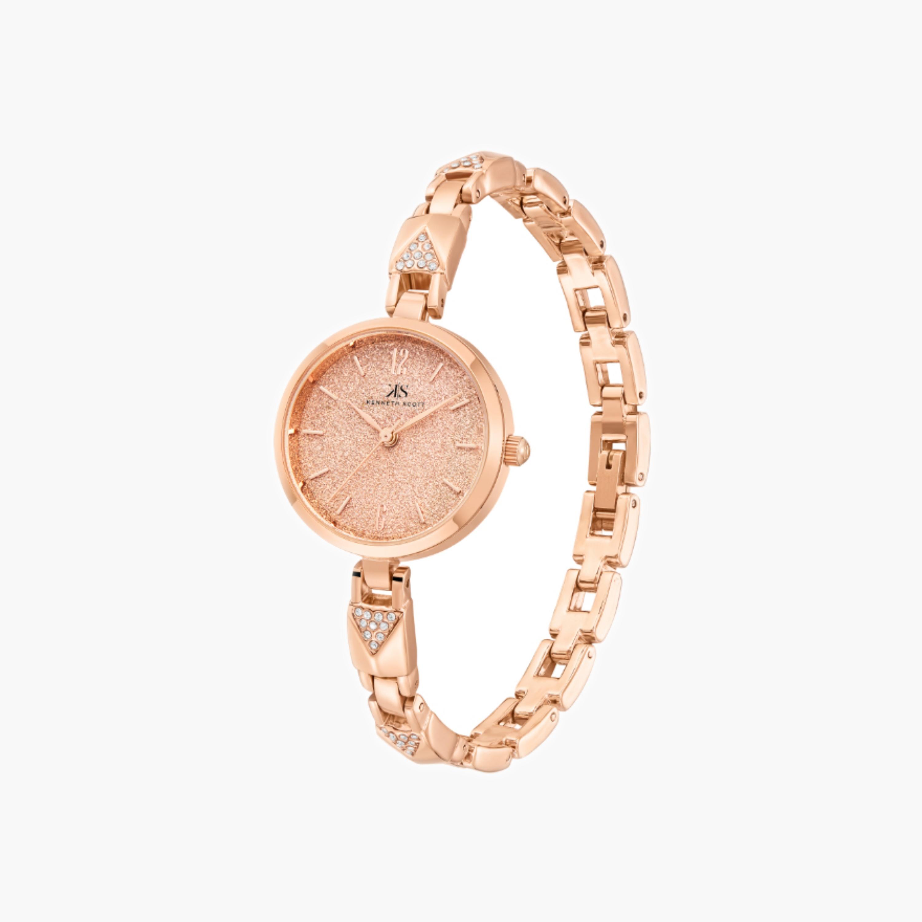 Kenneth Scott Women's Analog Rose Gold Dial Watch-women-watchesandjewellery-watches-image-5