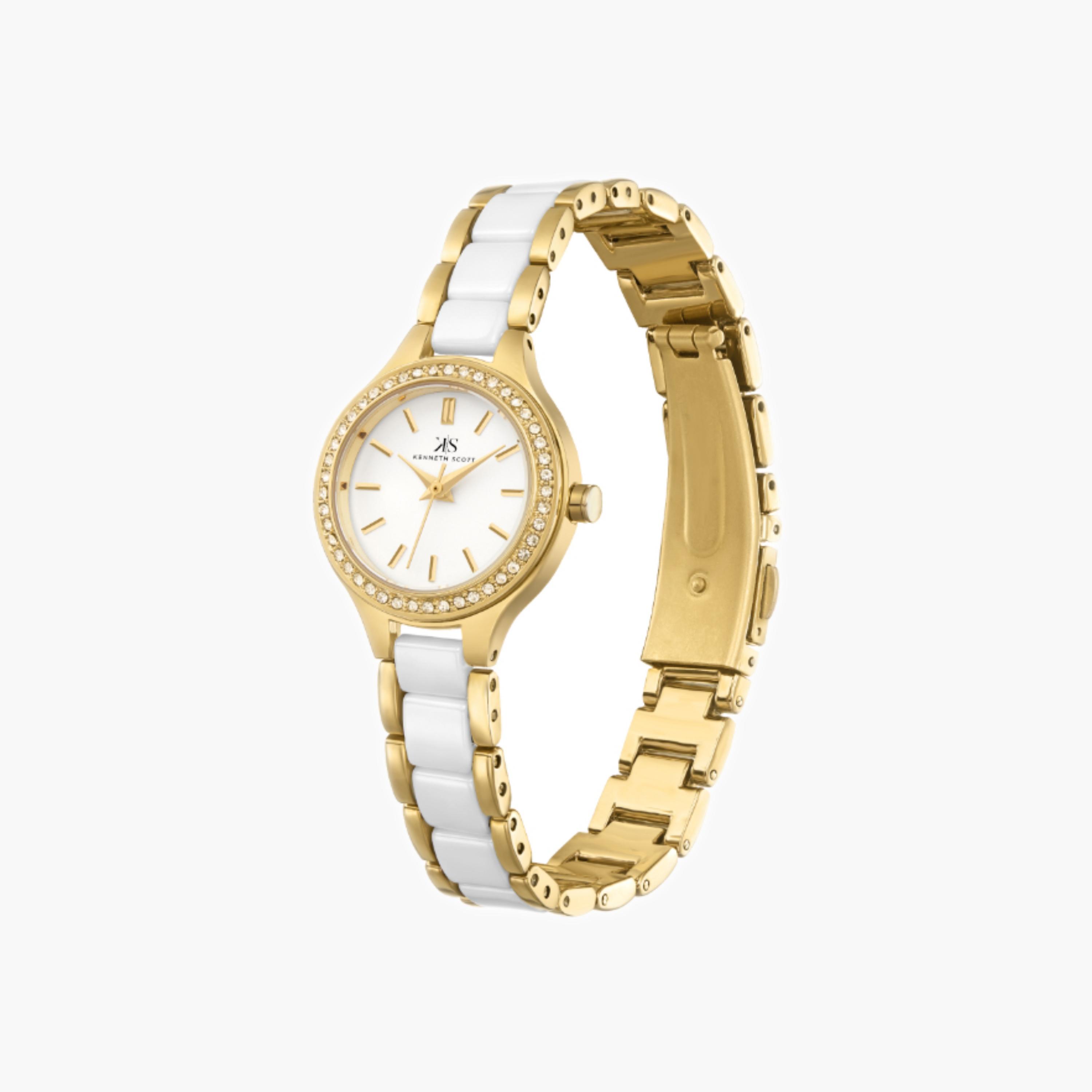 Kenneth Scott Women's Analog White Dial Watch-women-watchesandjewellery-watches-image-3