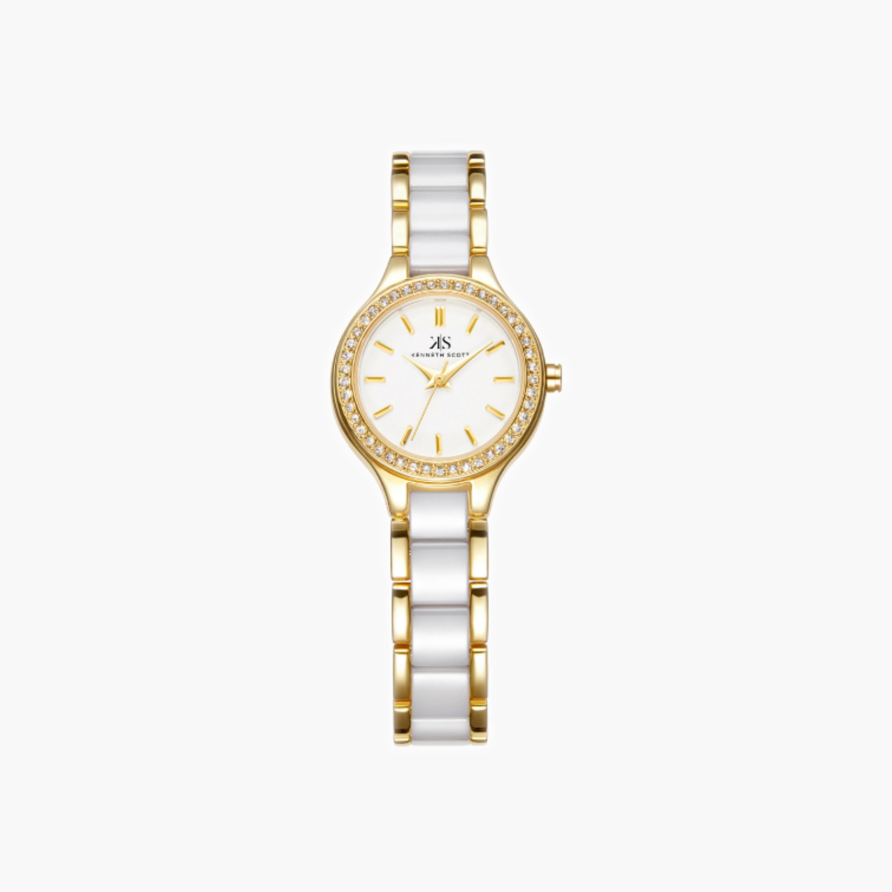 Kenneth Scott Women's Analog White Dial Watch-women-watchesandjewellery-watches-image-4