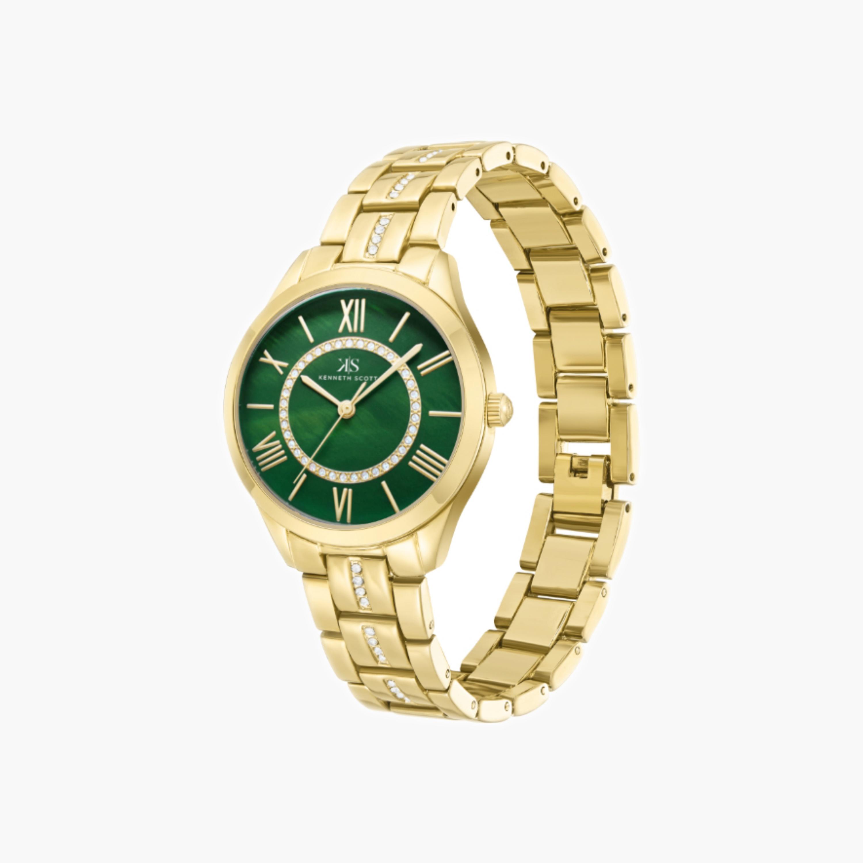 Kenneth Scott Women's Analog Green Dial Watch-women-watchesandjewellery-watches-image-3