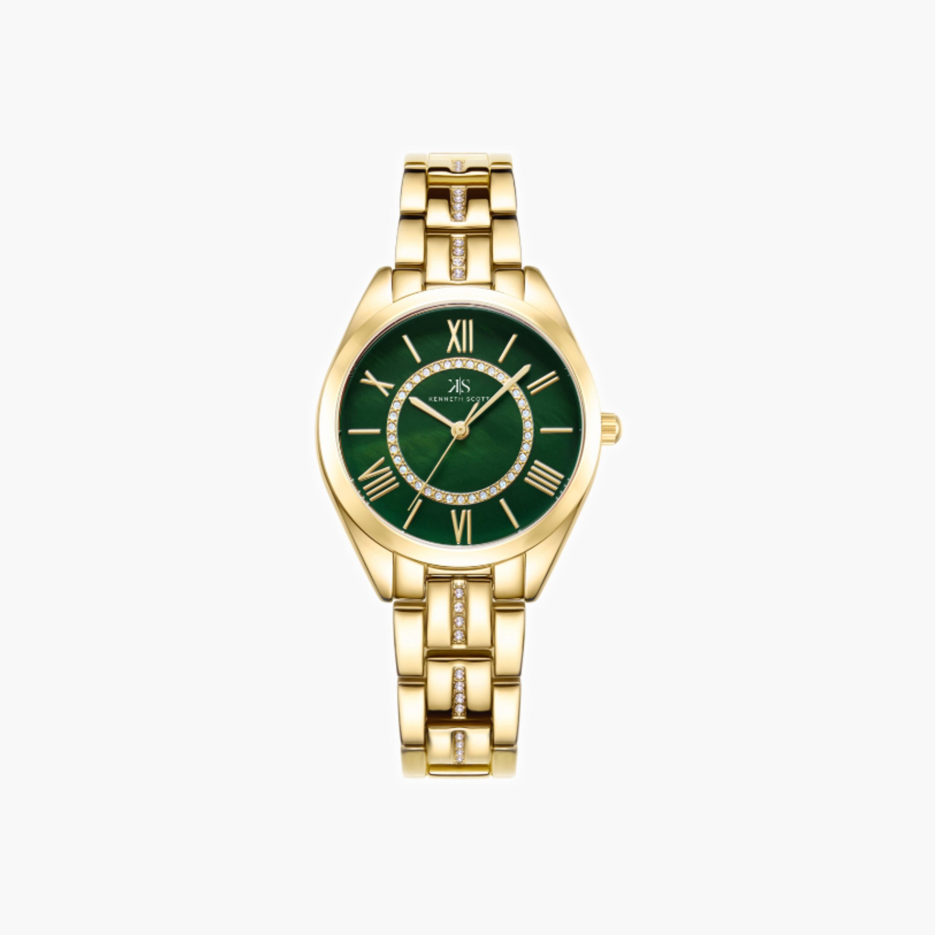 Kenneth Scott Women's Analog Green Dial Watch-women-watchesandjewellery-watches-image-4