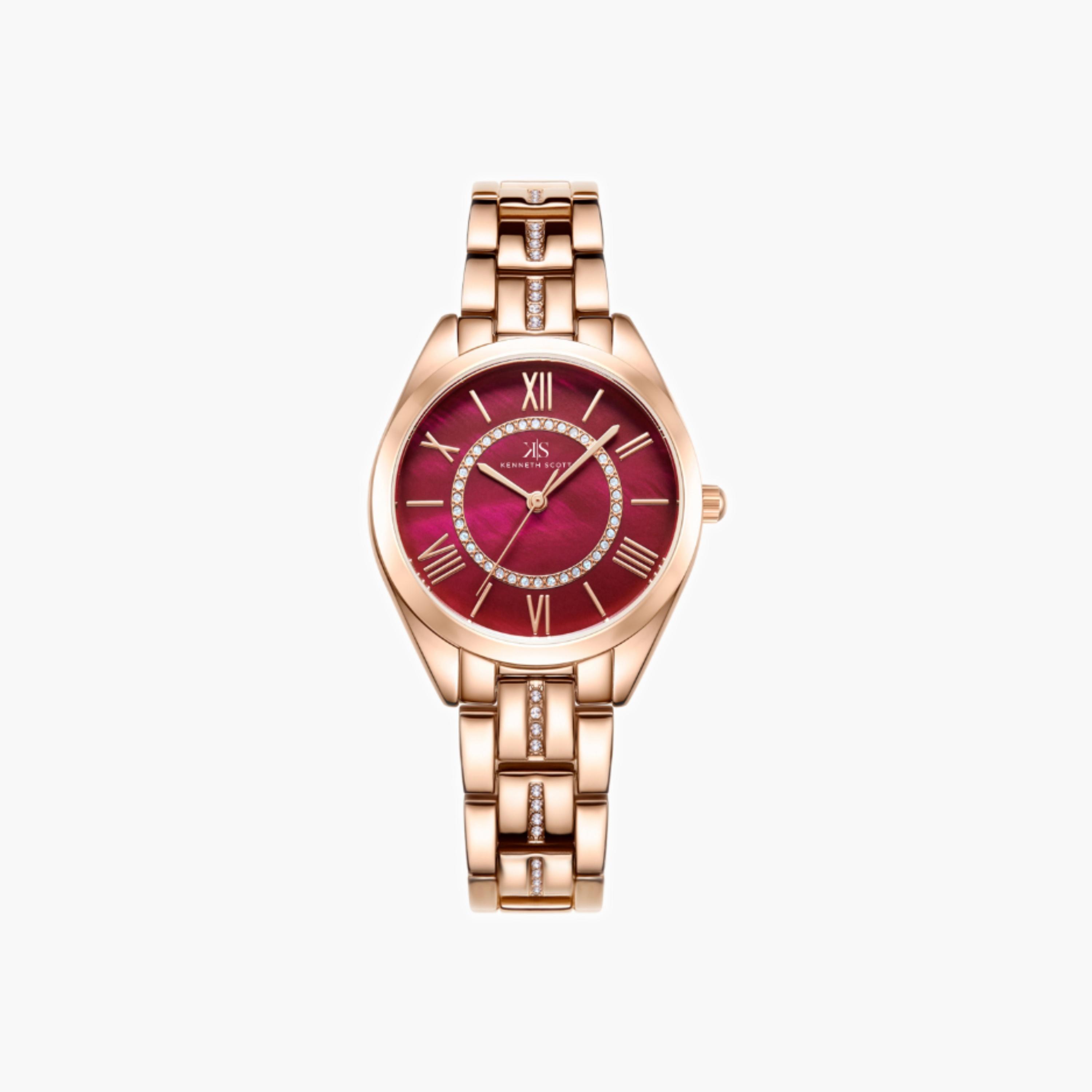 Kenneth Scott Women's Analog Red Dial Watch-women-watchesandjewellery-watches-image-5