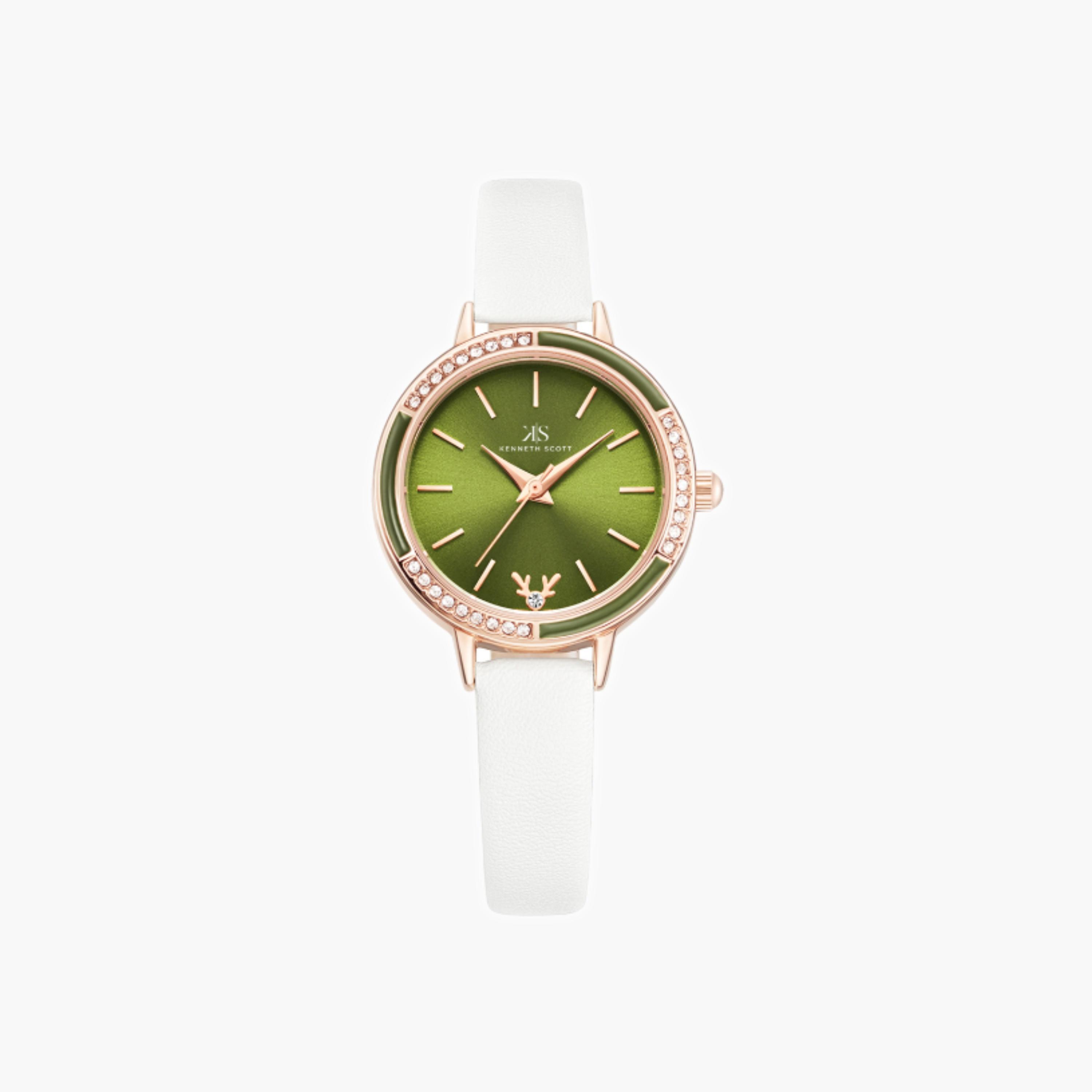 Kenneth Scott Women's Analog Green Dial Watch-women-watchesandjewellery-watches-image-1
