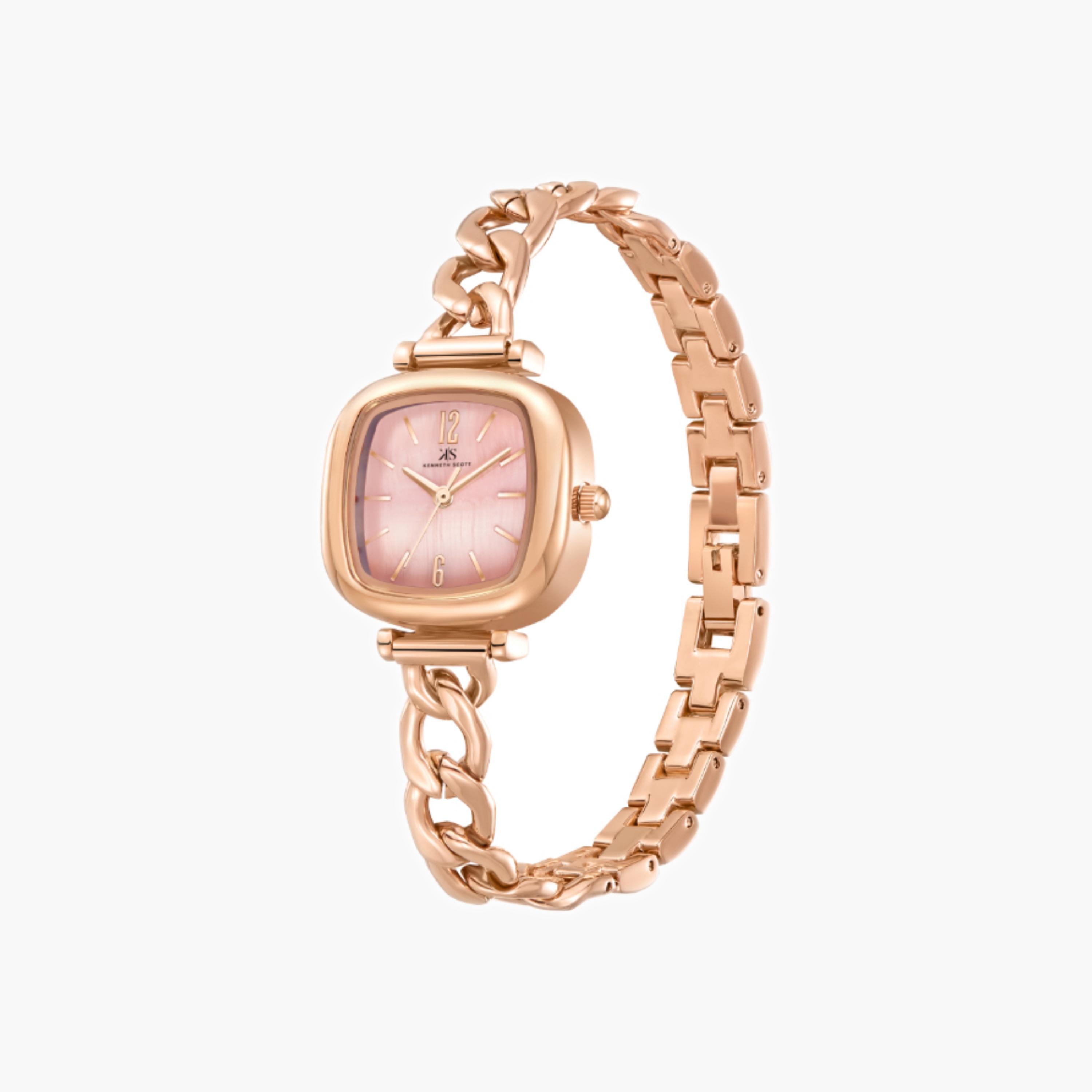 Kenneth Scott Women's Analog Rose Gold Dial Watch-women-watchesandjewellery-watches-image-1