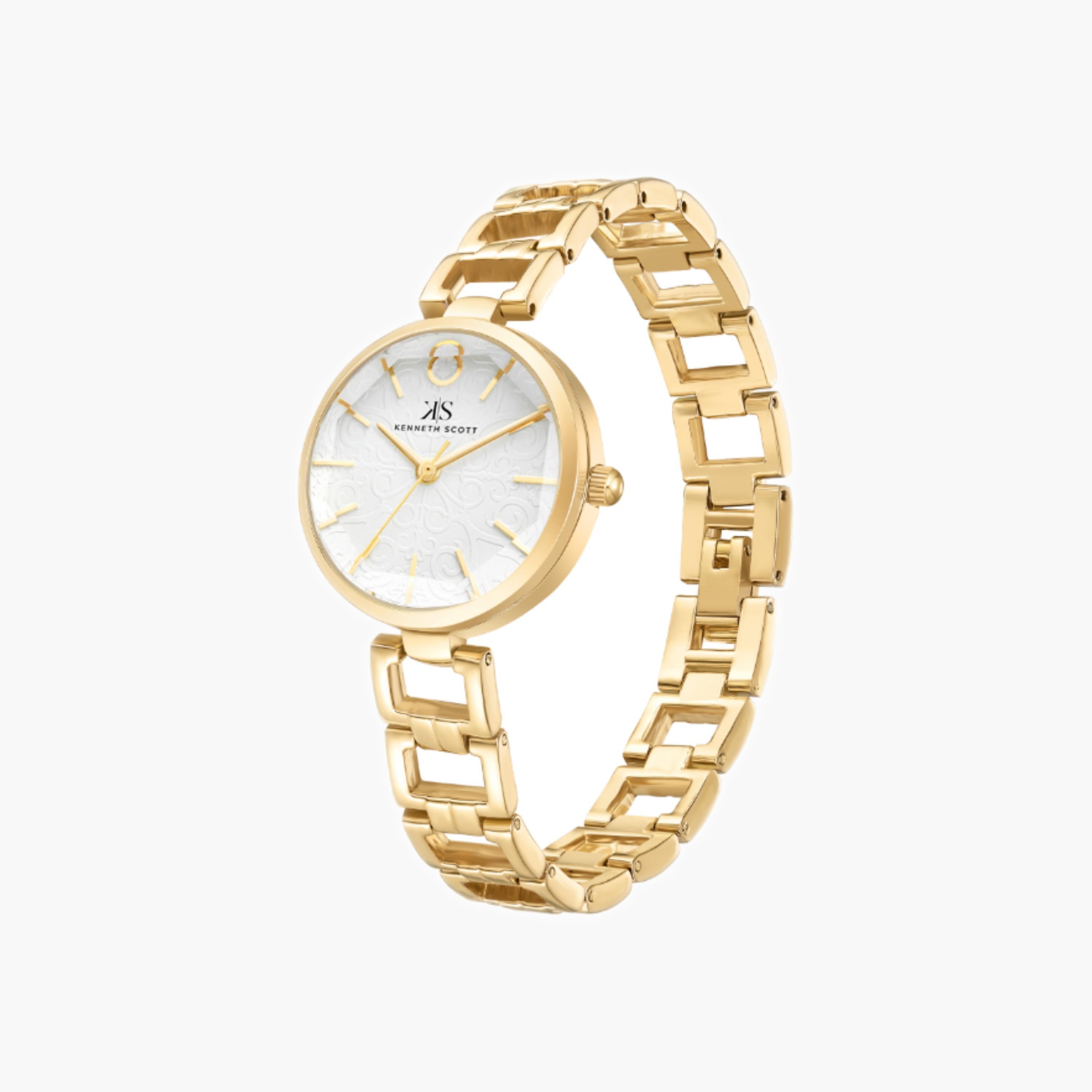 Kenneth Scott Women's Analog White Dial Watch-women-watchesandjewellery-watches-image-2