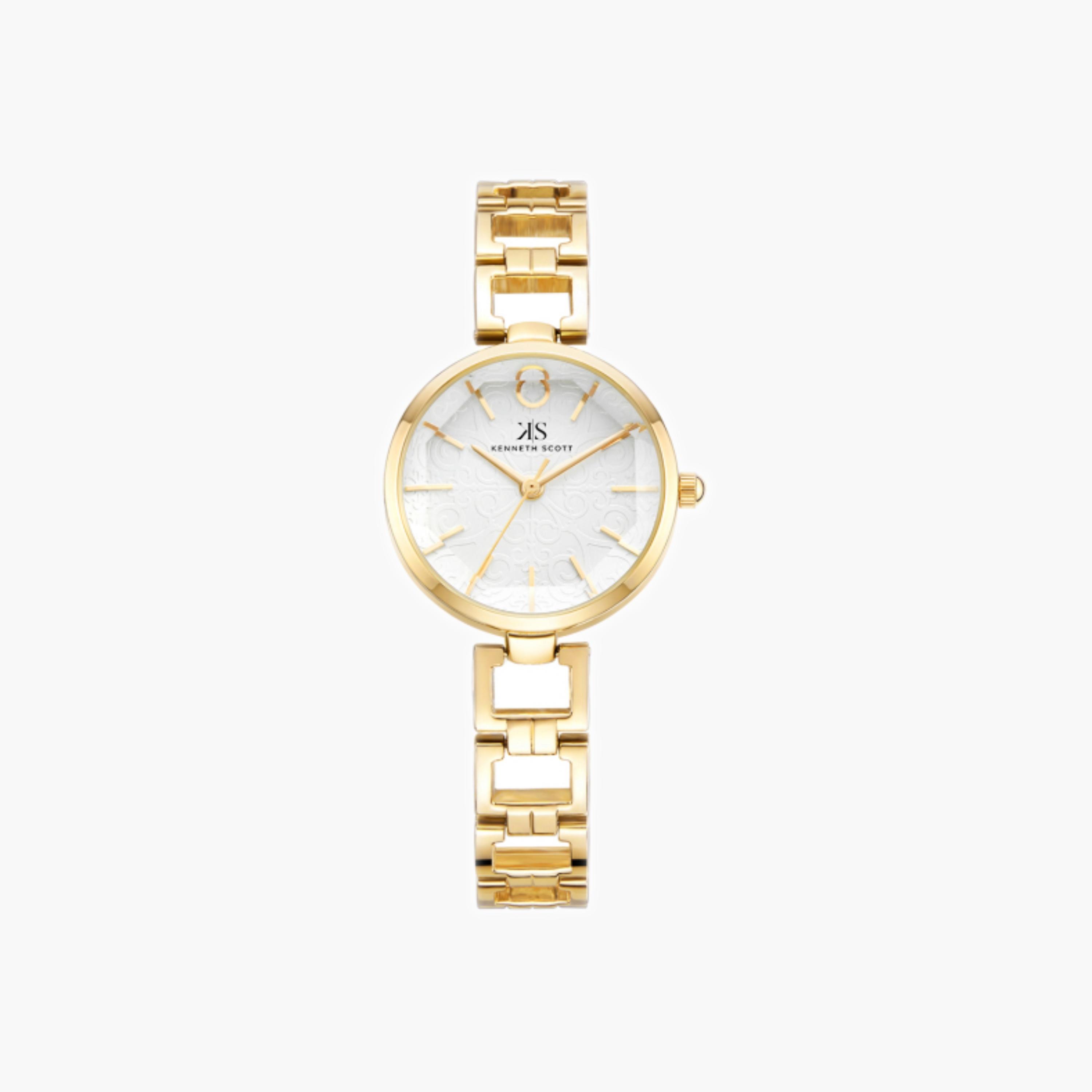 Kenneth Scott Women's Analog White Dial Watch-women-watchesandjewellery-watches-image-4
