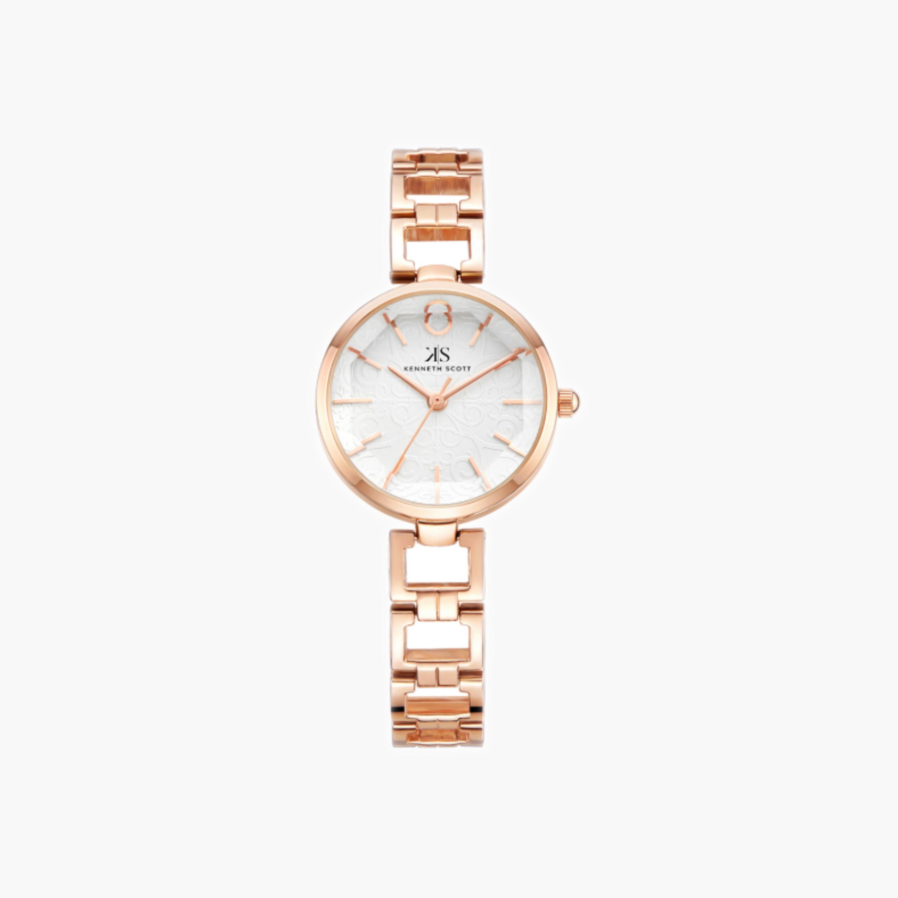 Kenneth Scott Women's Analog White Dial Watch-women-watchesandjewellery-watches-image-2