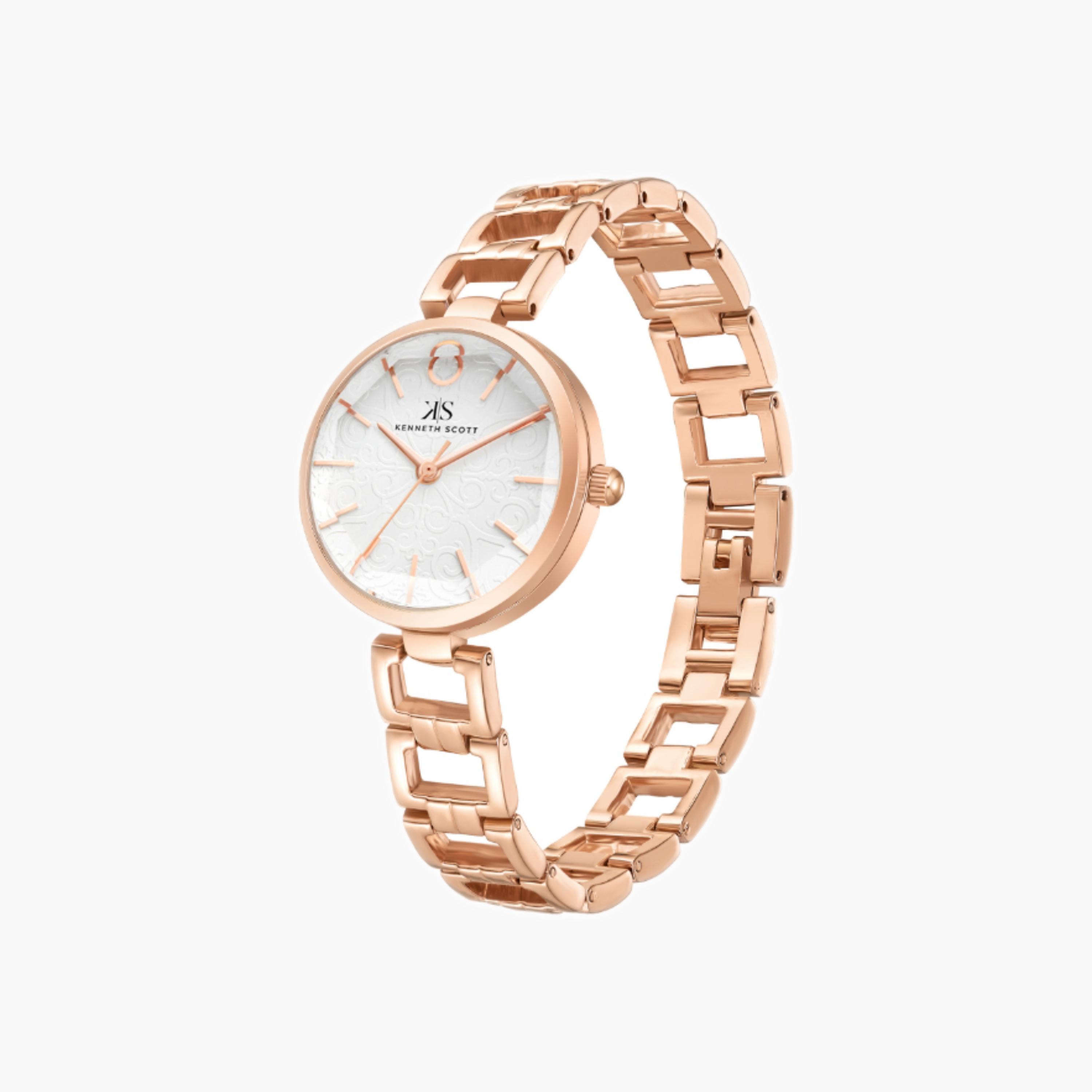 Kenneth Scott Women's Analog White Dial Watch-women-watchesandjewellery-watches-image-3