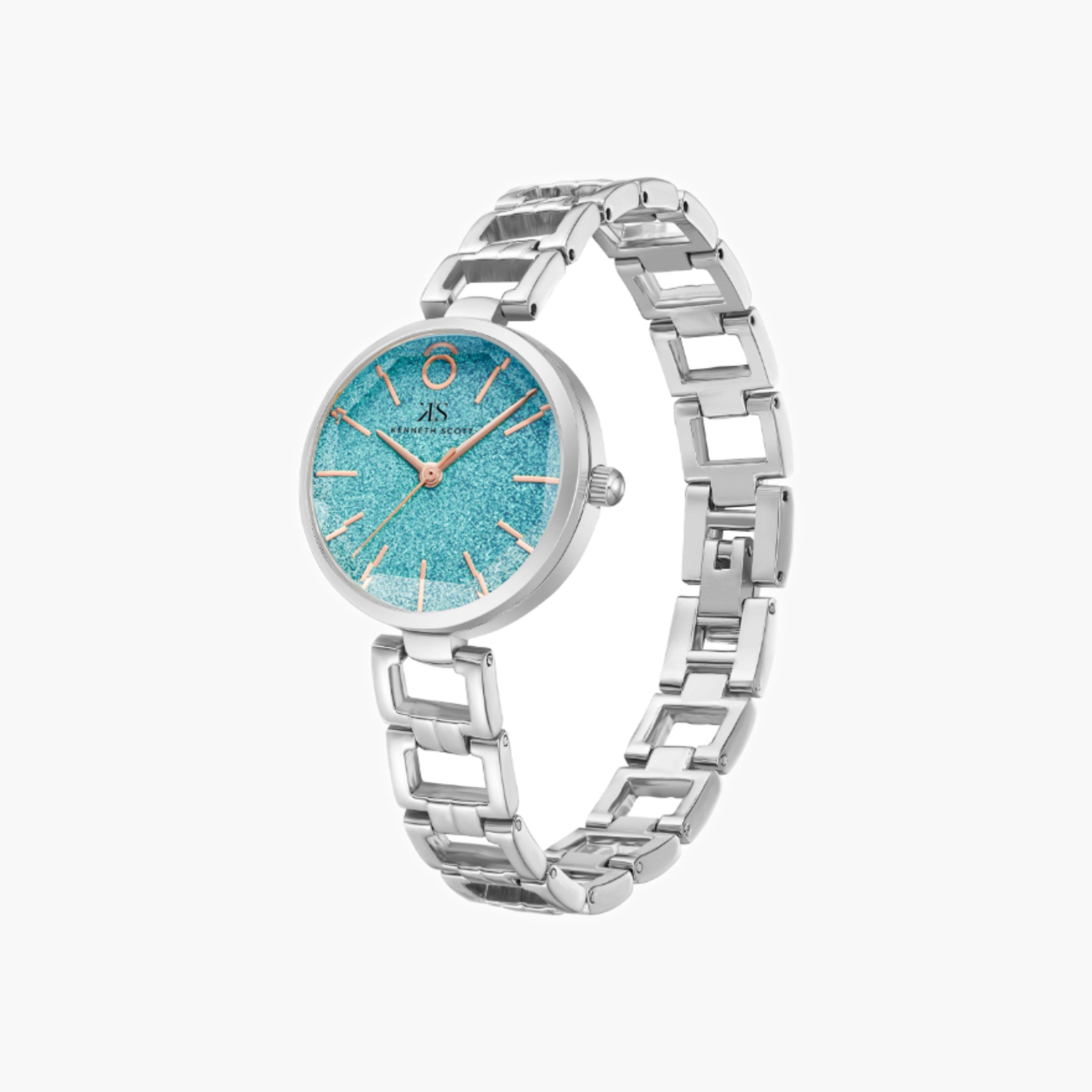 Kenneth Scott Women's Analog Blue Dial Watch-women-watchesandjewellery-watches-image-2