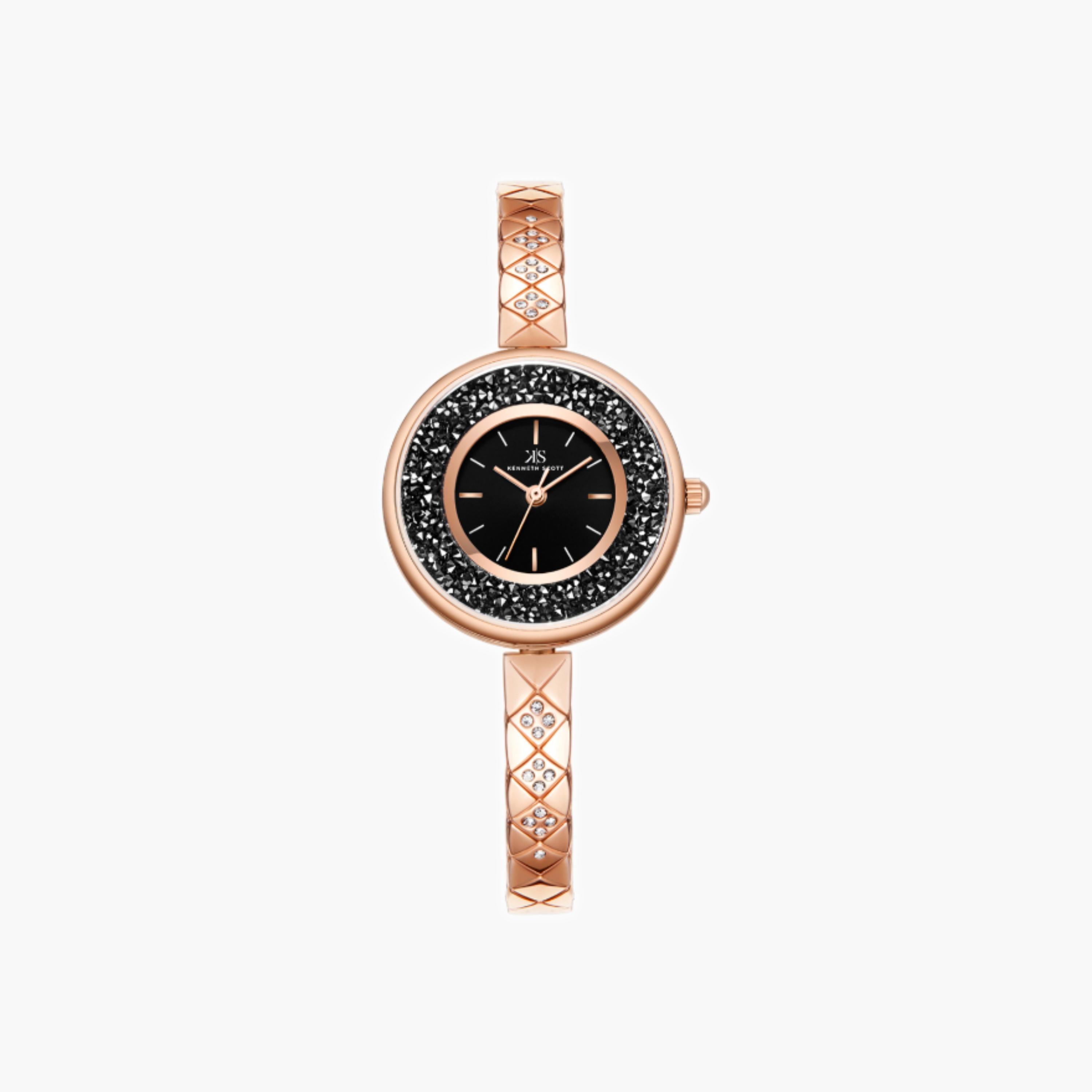 Kenneth Scott Women's Analog Black Dial Watch-women-watchesandjewellery-watches-image-1