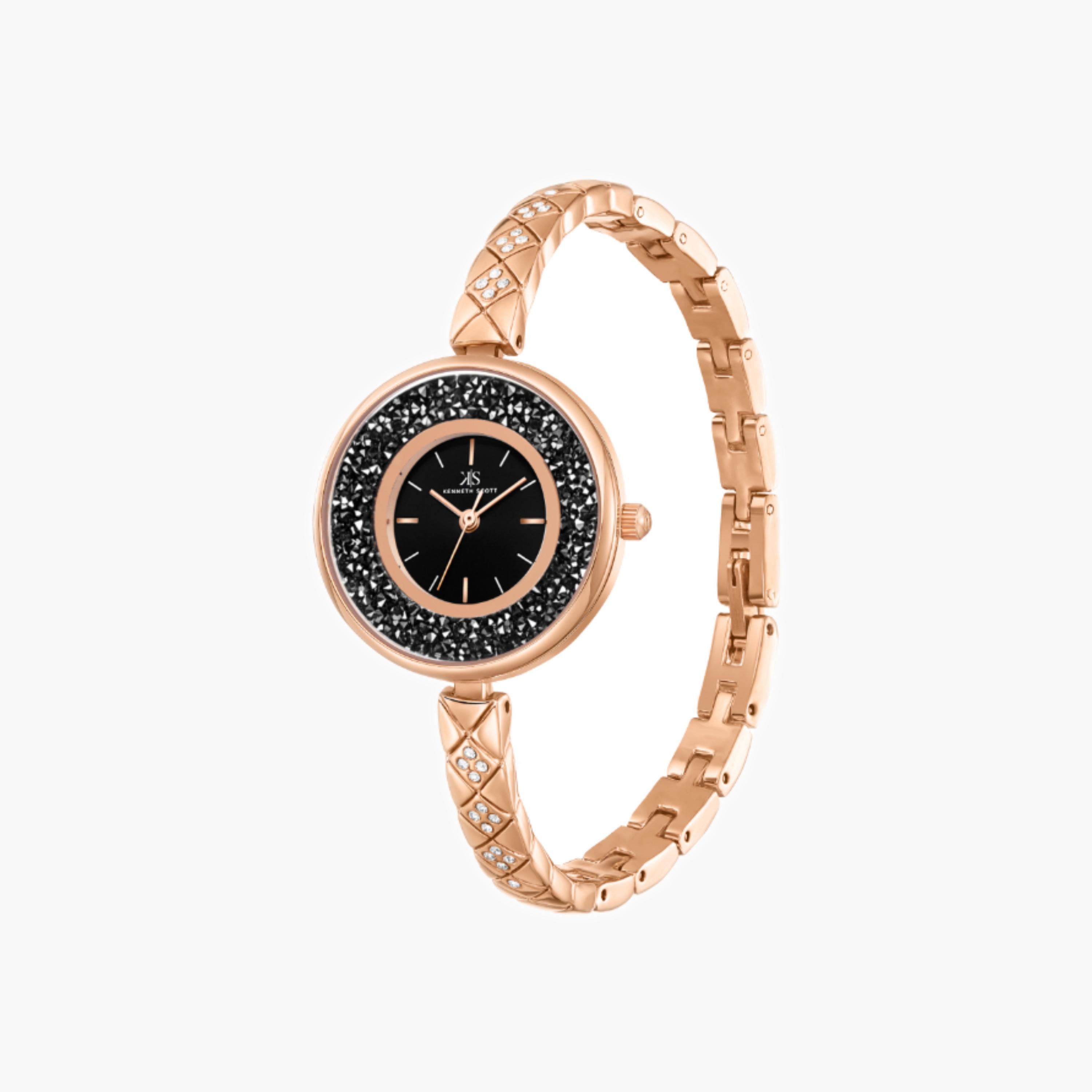 Kenneth Scott Women's Analog Black Dial Watch-women-watchesandjewellery-watches-image-2