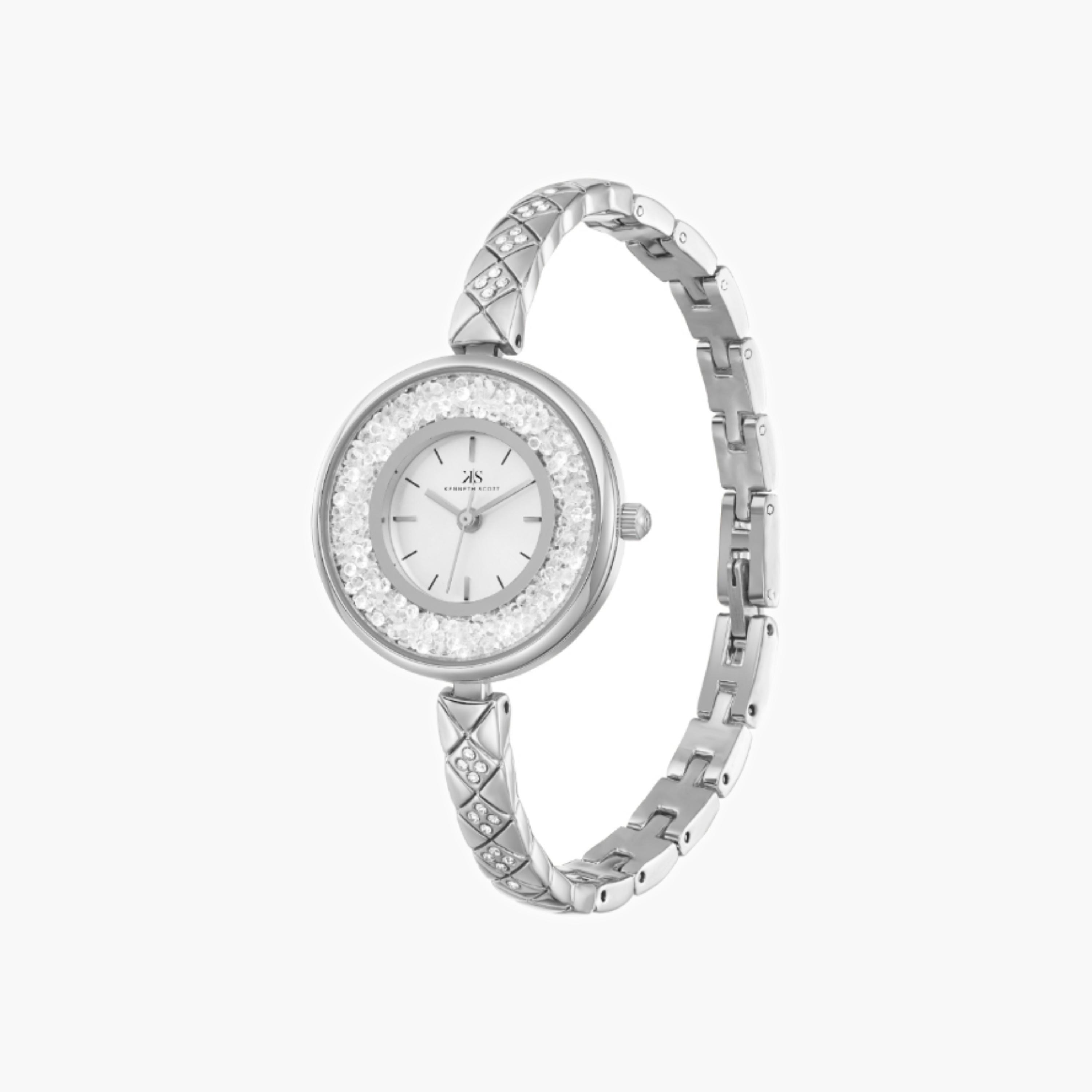 Kenneth Scott Women's Analog Silver Dial Watch-women-watchesandjewellery-watches-image-3