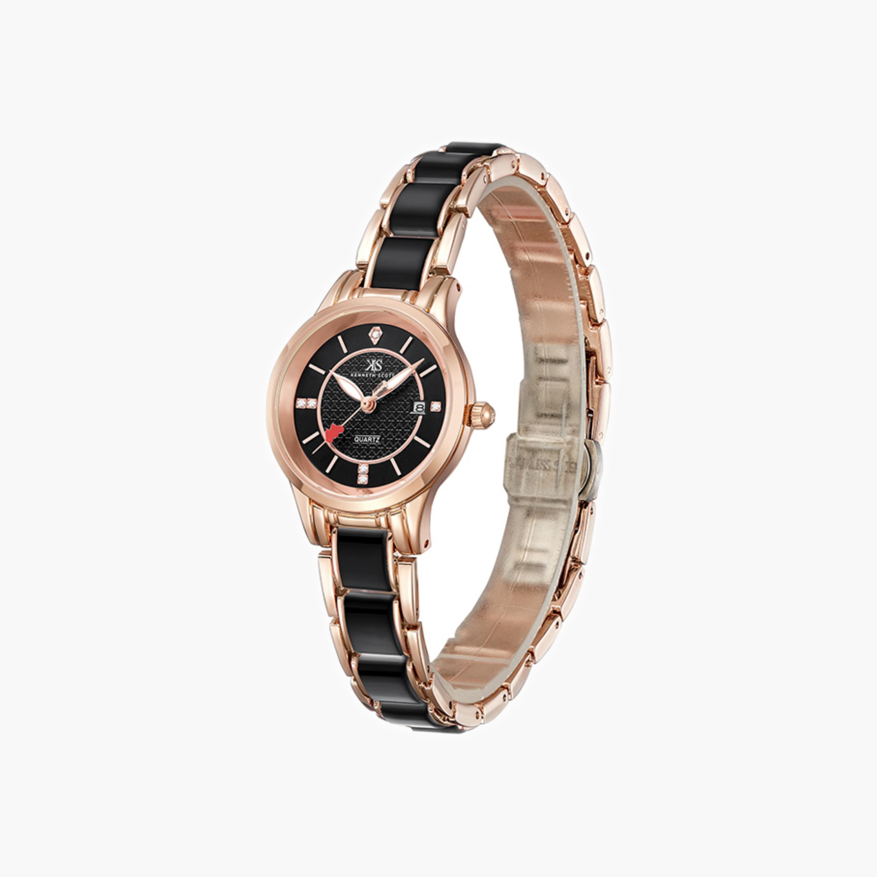 Kenneth Scott Women's Analog Black Dial Watch-women-watchesandjewellery-watches-image-3