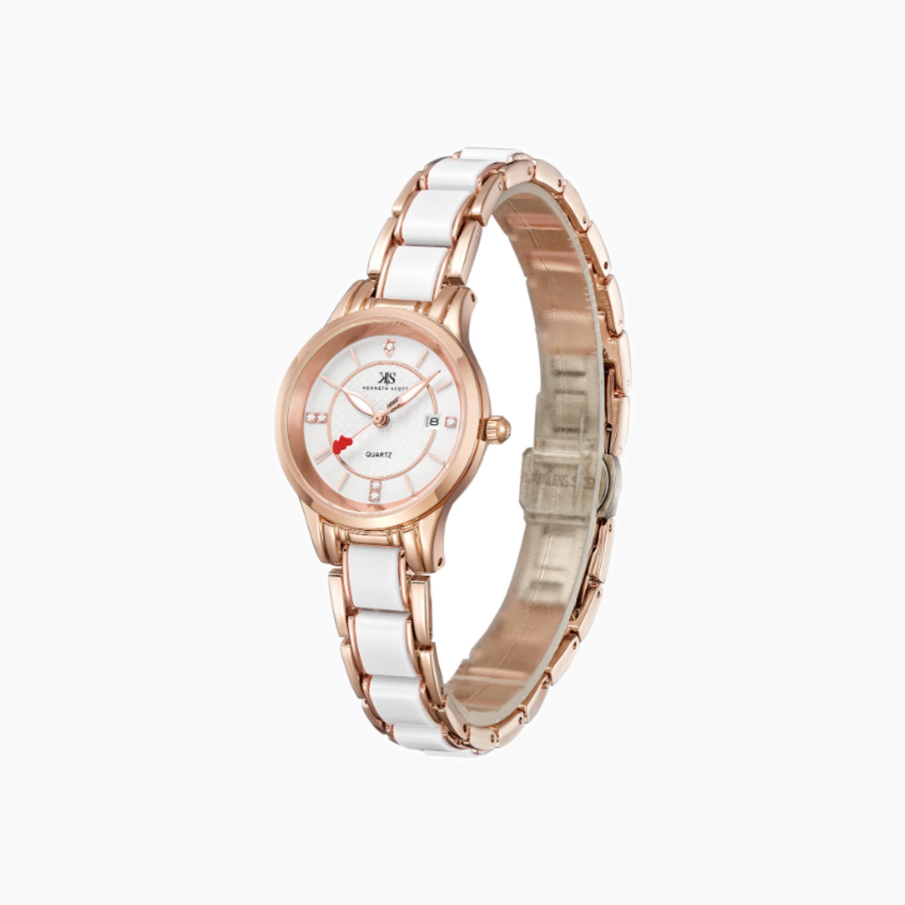 Kenneth Scott Women's Analog White Dial Watch-women-watchesandjewellery-watches-image-3