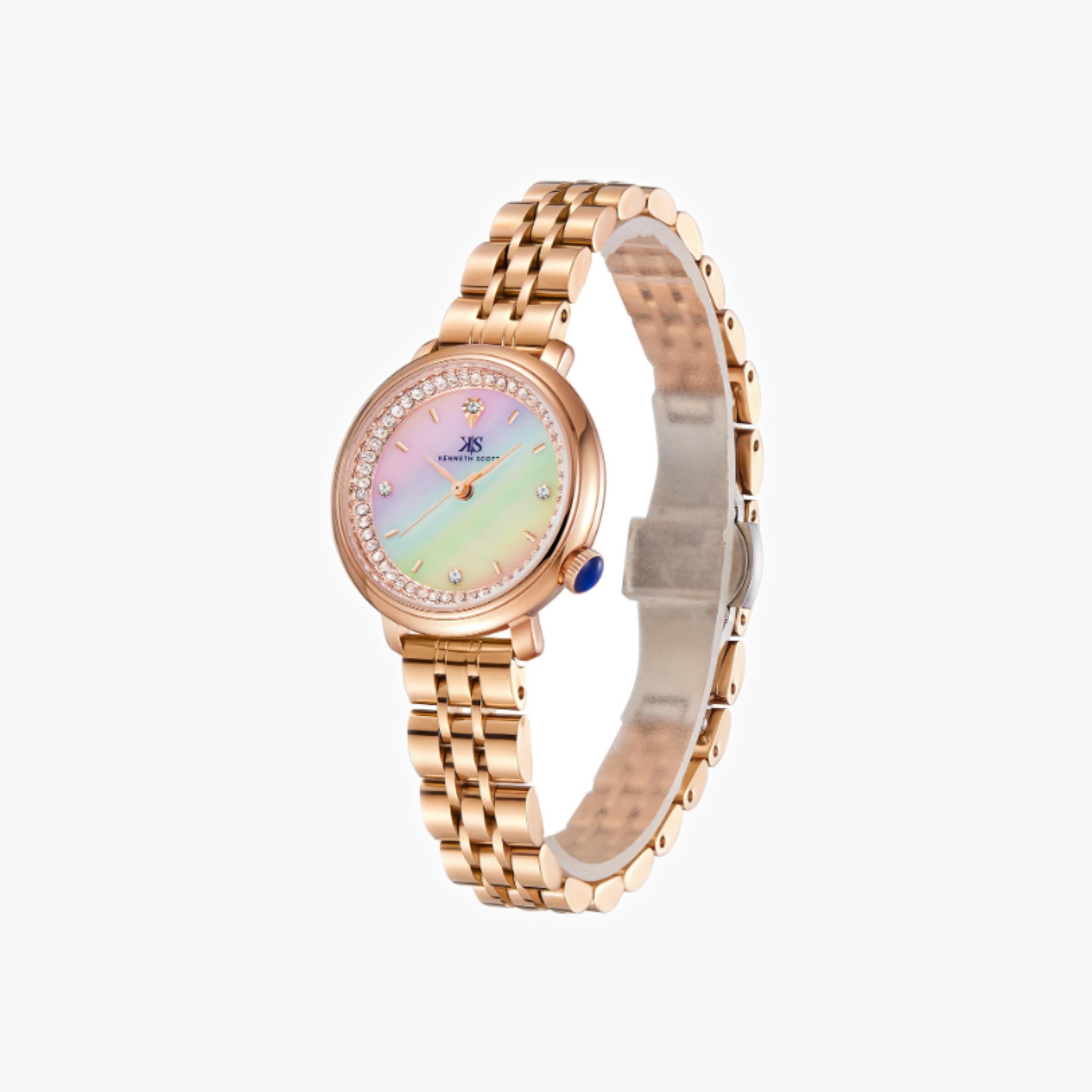 Kenneth Scott Women's Analog Mother Of Pearl Dial Watch-women-watchesandjewellery-watches-image-3
