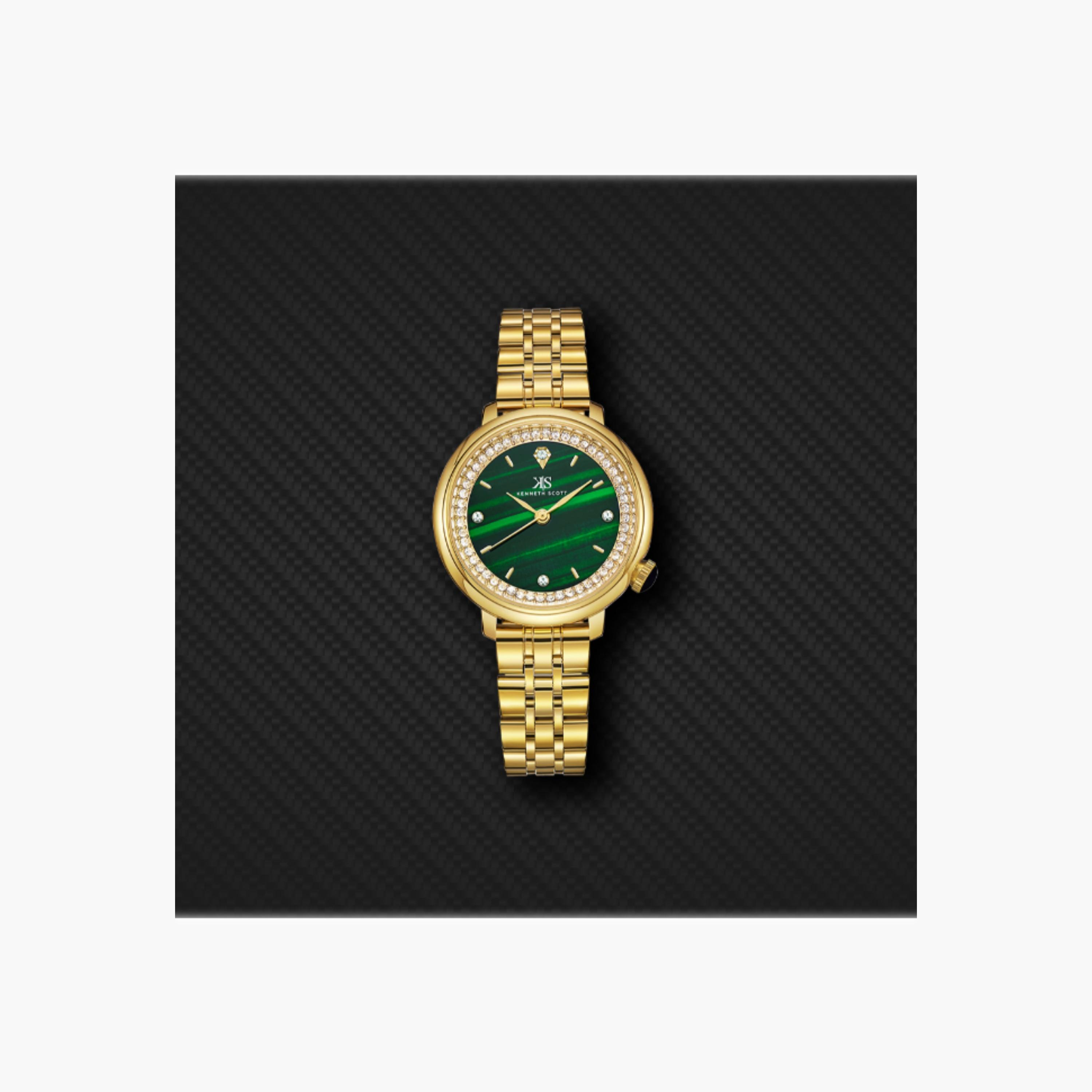 Kenneth Scott Women's Analog Green Dial Watch-women-watchesandjewellery-watches-image-2