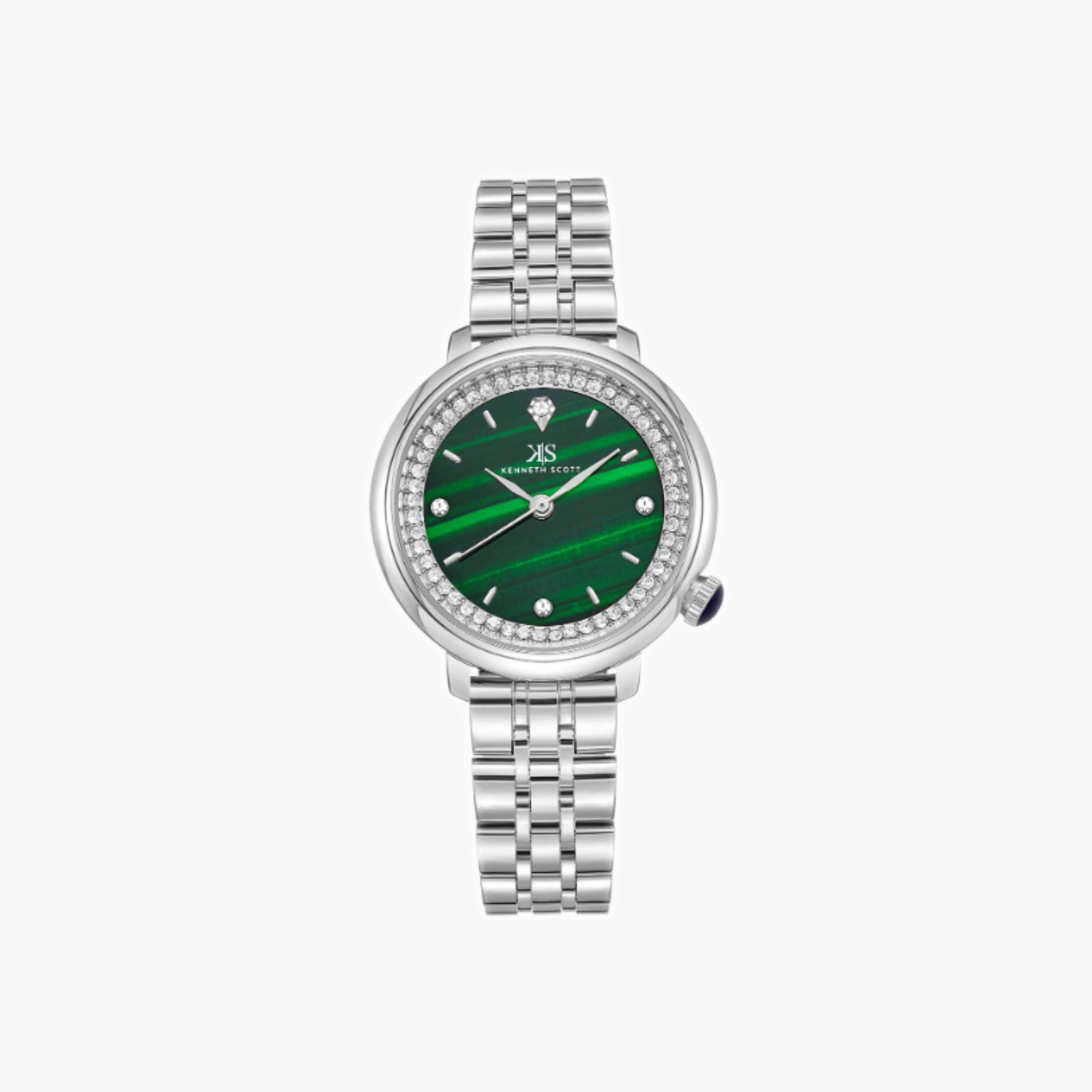 Kenneth Scott Women's Analog Green Dial Watch-women-watchesandjewellery-watches-image-1