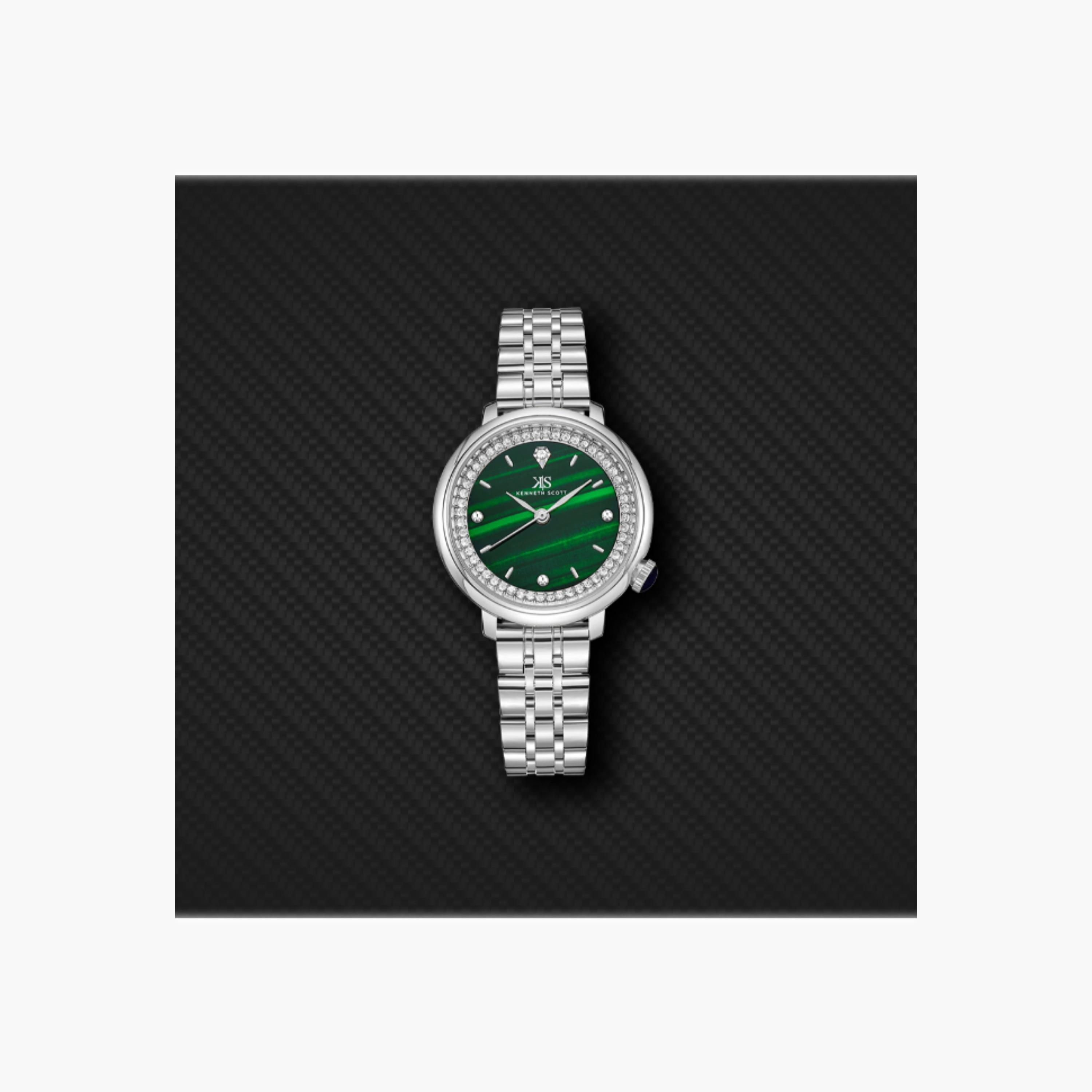 Kenneth Scott Women's Analog Green Dial Watch-women-watchesandjewellery-watches-image-2