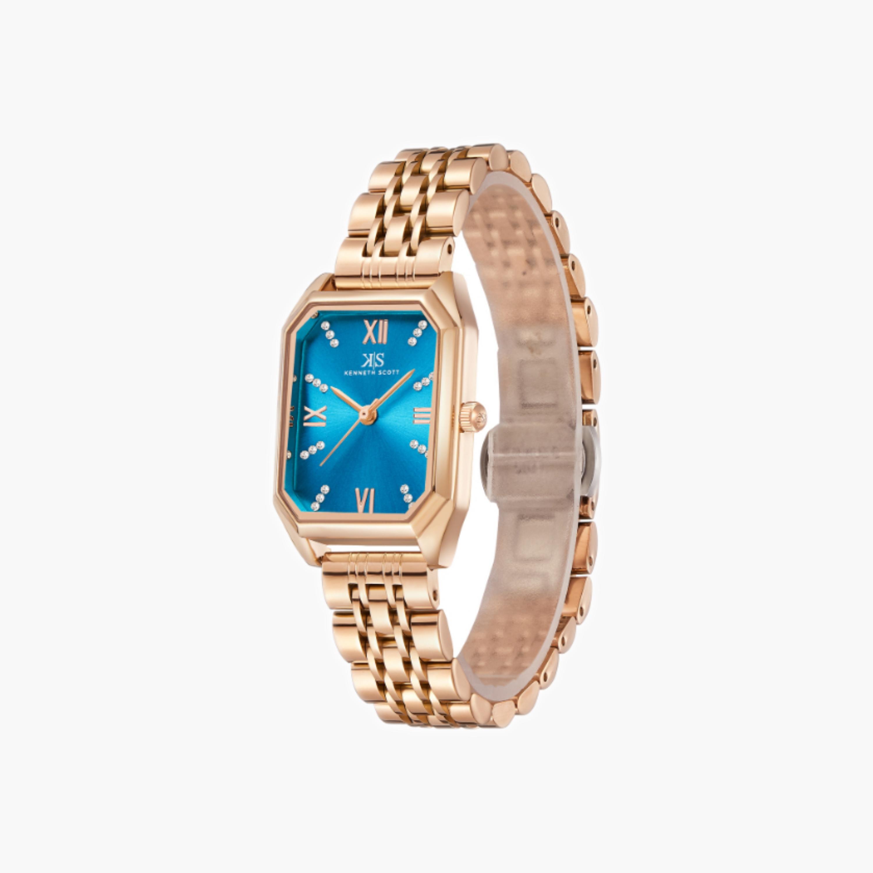 ساعة كينيث سكوت النسائية التناظرية ذات المينا الزرقاء-women-watchesandjewellery-watches-image-3
