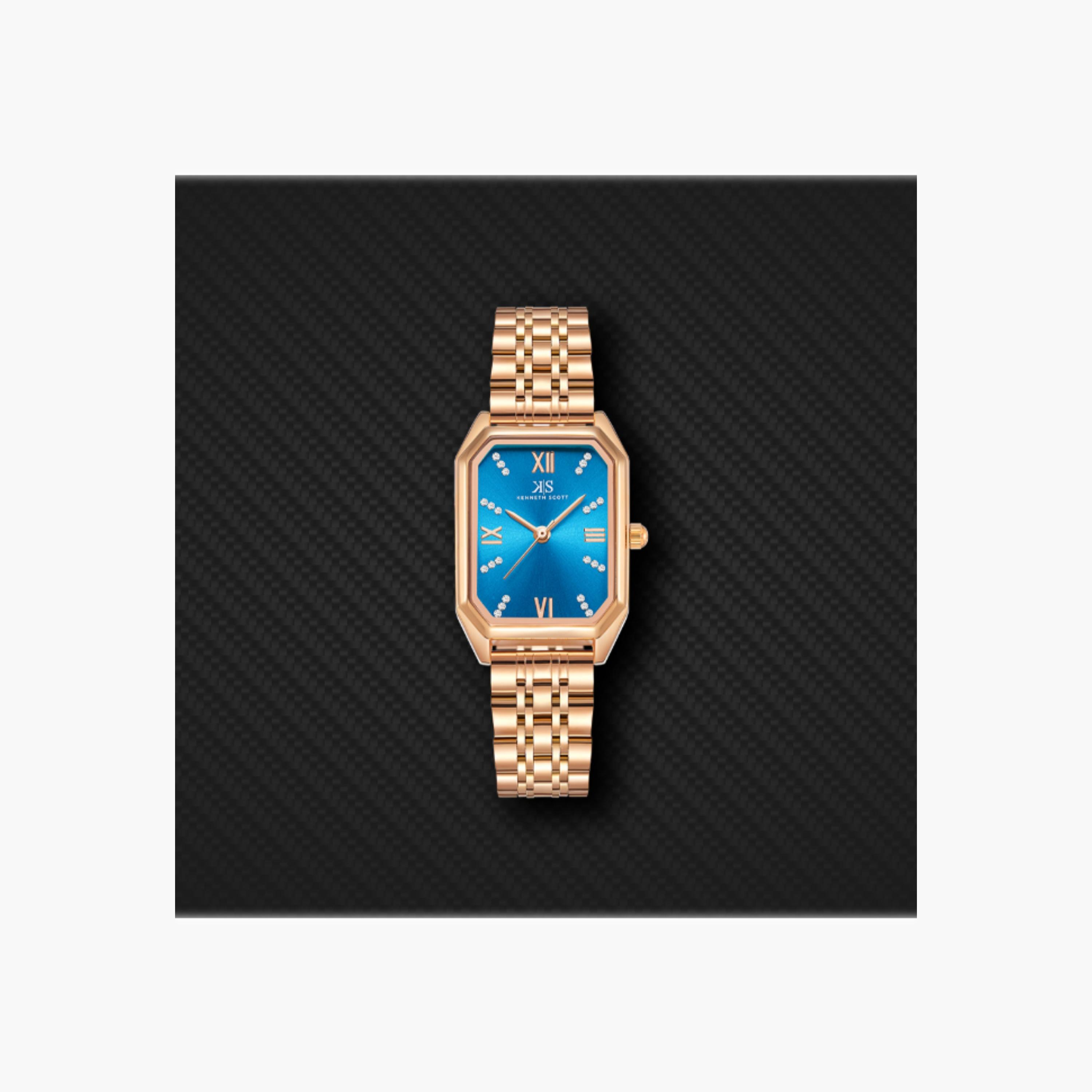 ساعة كينيث سكوت النسائية التناظرية ذات المينا الزرقاء-women-watchesandjewellery-watches-image-4