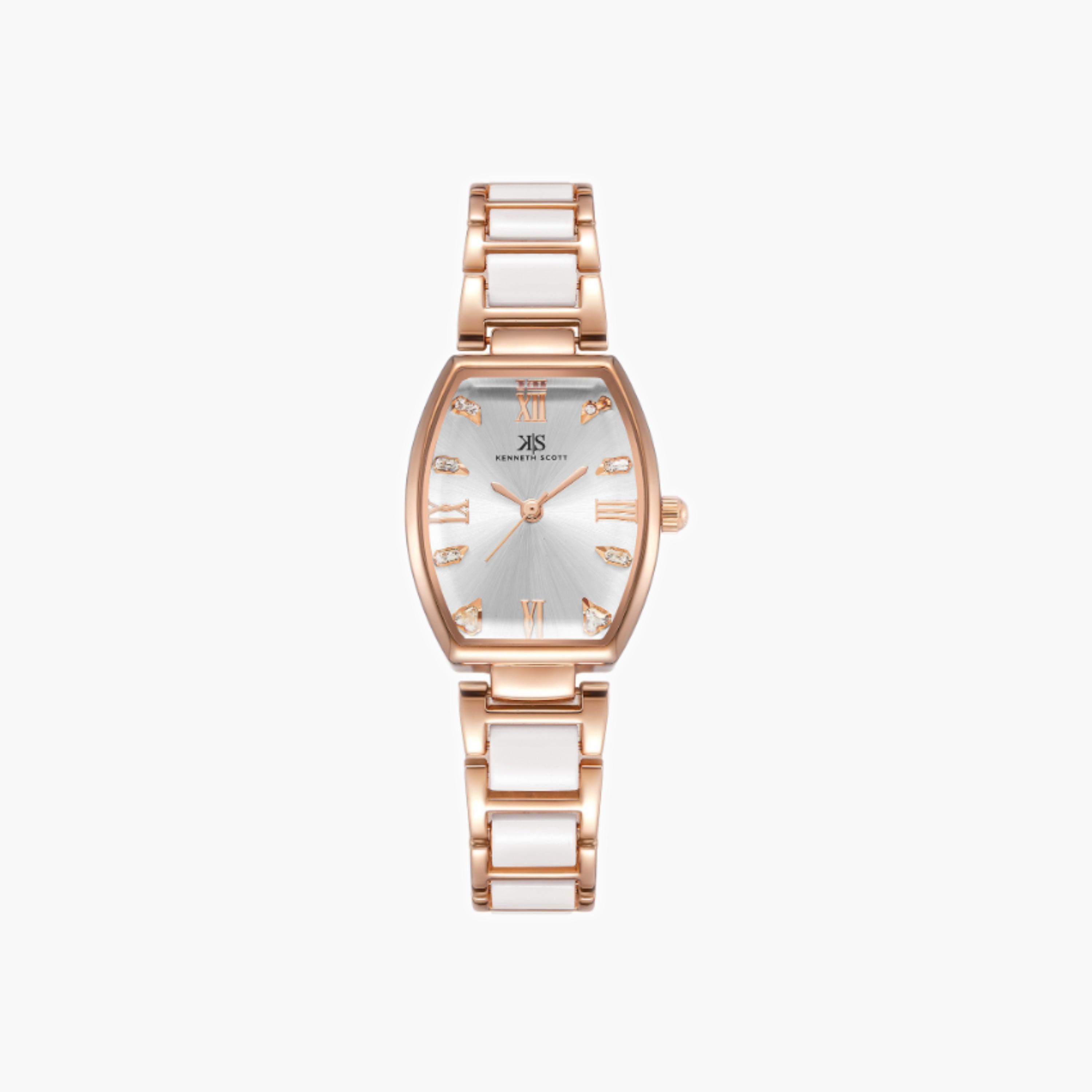 Kenneth Scott Women's Analog White Dial Watch-women-watchesandjewellery-watches-image-1