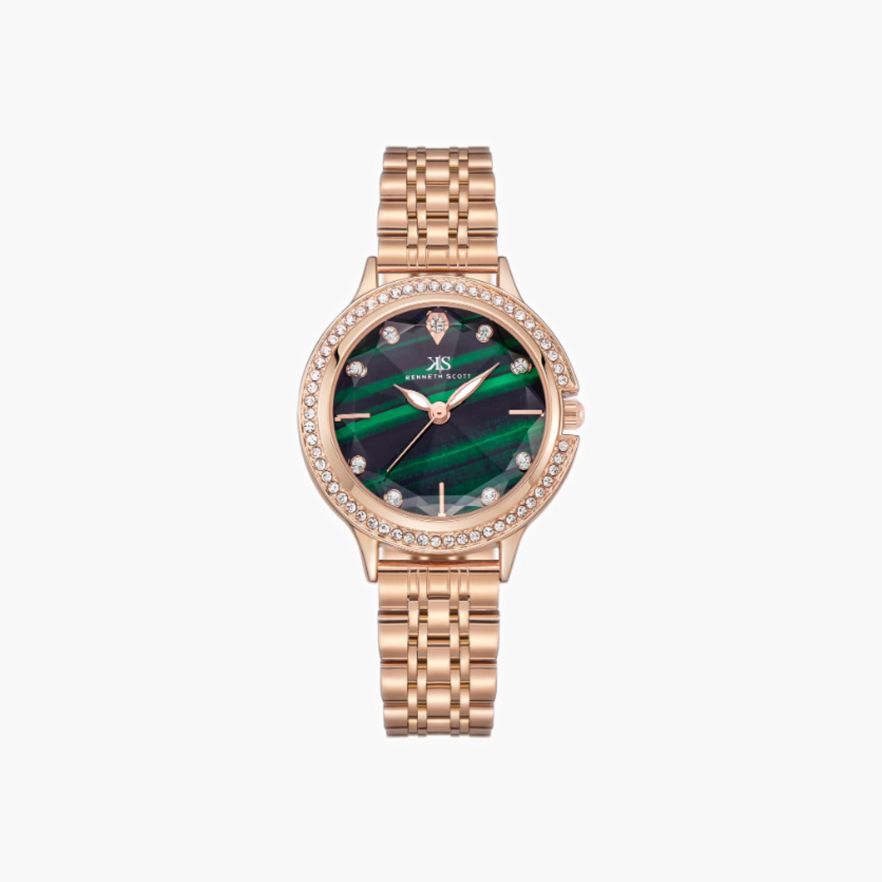 Kenneth Scott Women's Analog Green Dial Watch-women-watchesandjewellery-watches-image-1