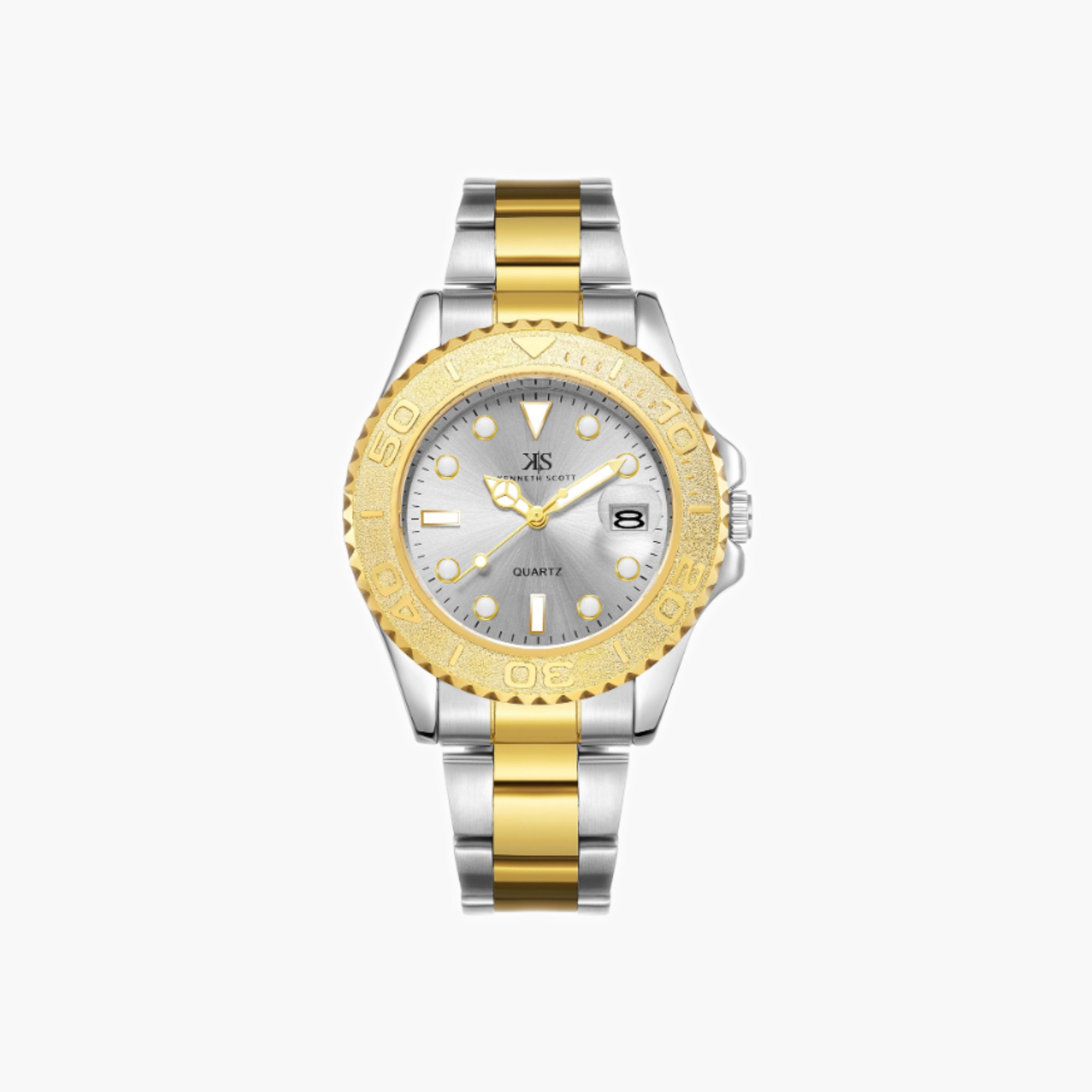 Kenneth Scott Men's Analog White Dial Watch-men-watchesandjewellery-watches-image-1