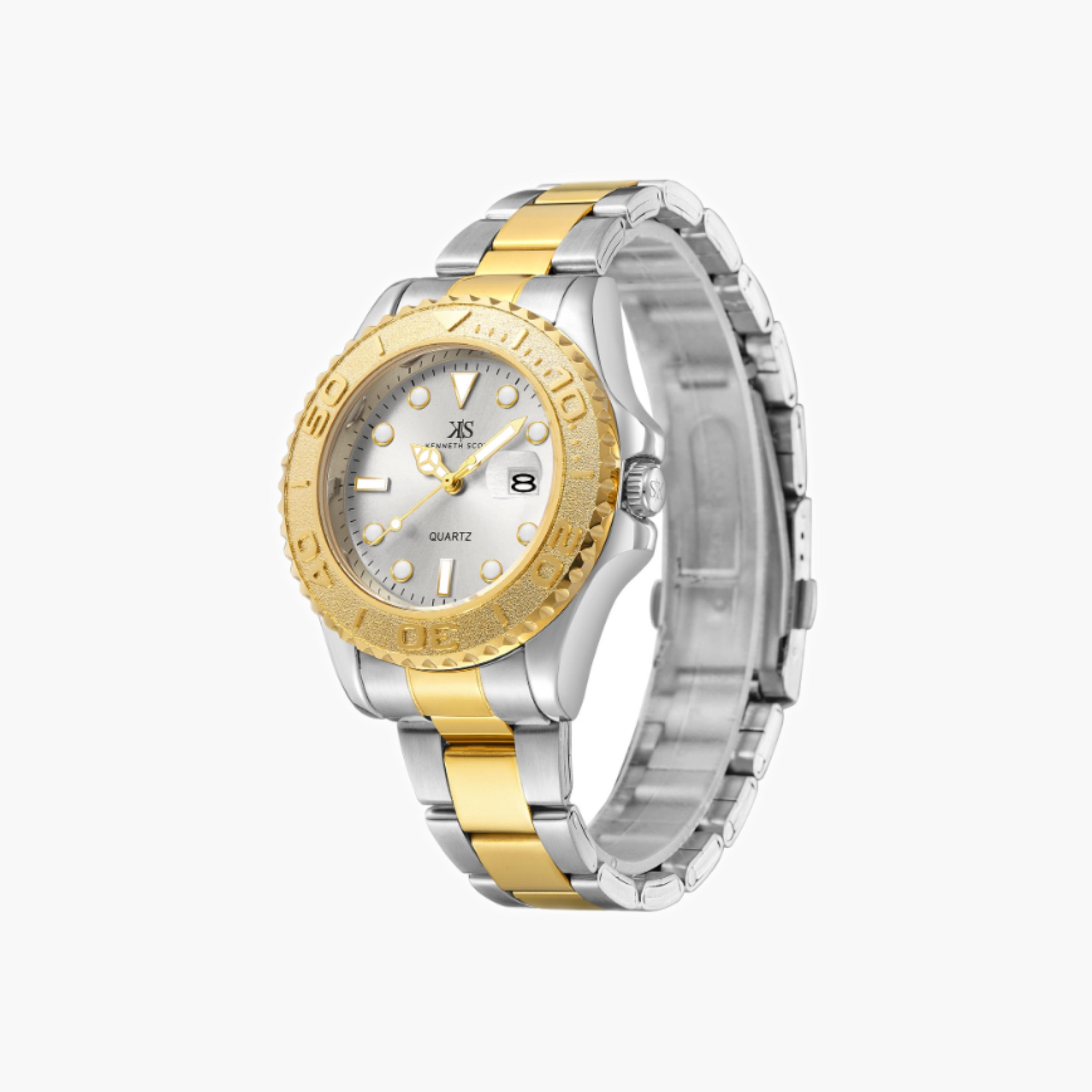 Kenneth Scott Men's Analog White Dial Watch-men-watchesandjewellery-watches-image-3