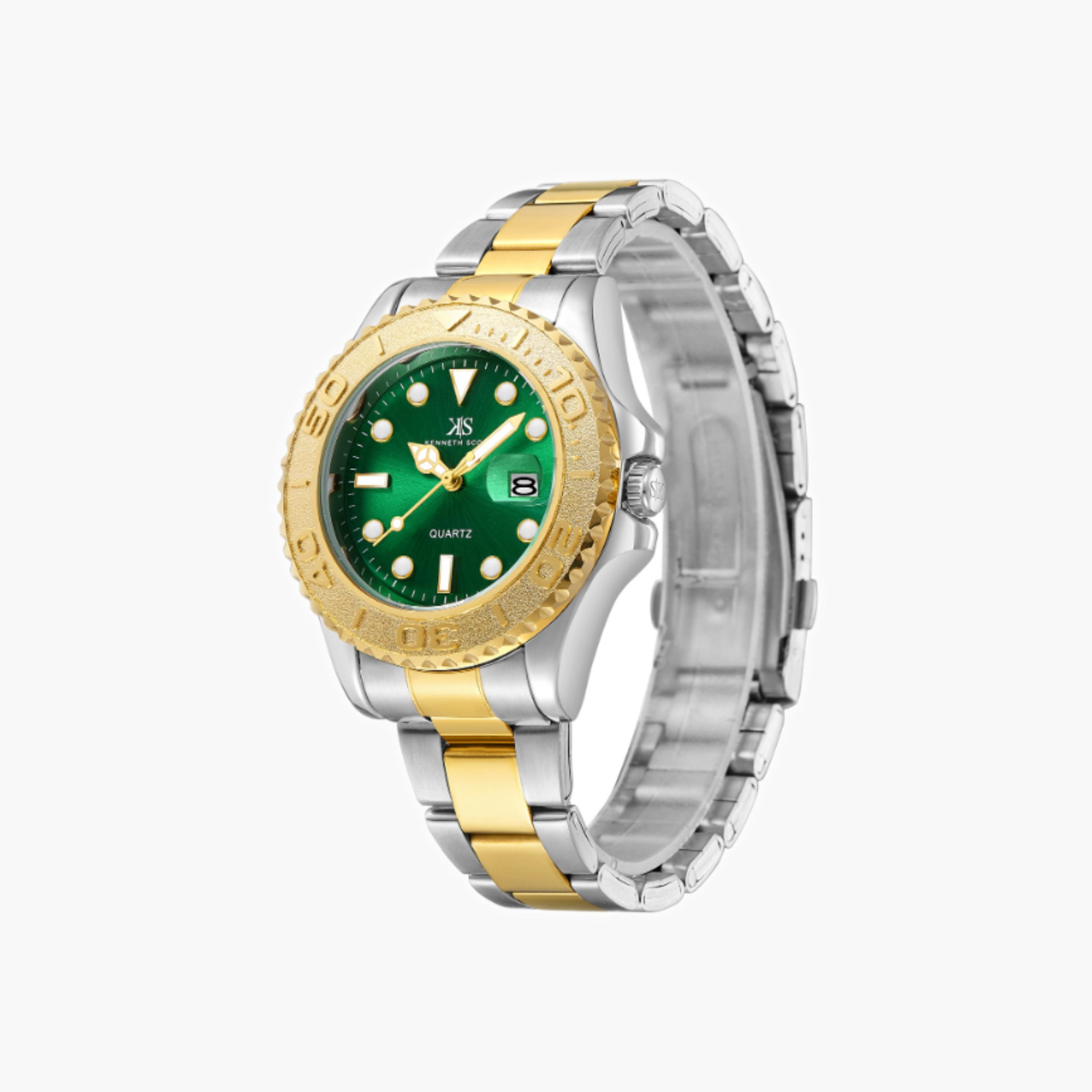 Kenneth Scott Men's Analog Green Dial Watch-men-watchesandjewellery-watches-image-5