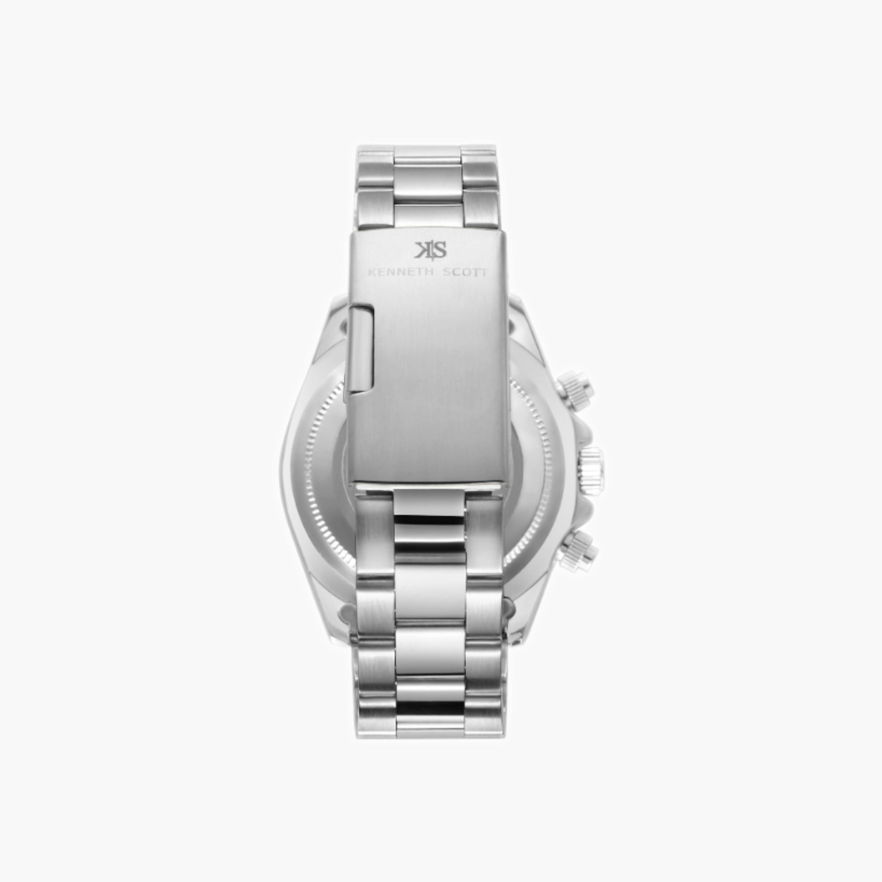 Kenneth Scott Men's Multi Function White Dial Watch-men-watchesandjewellery-watches-image-2