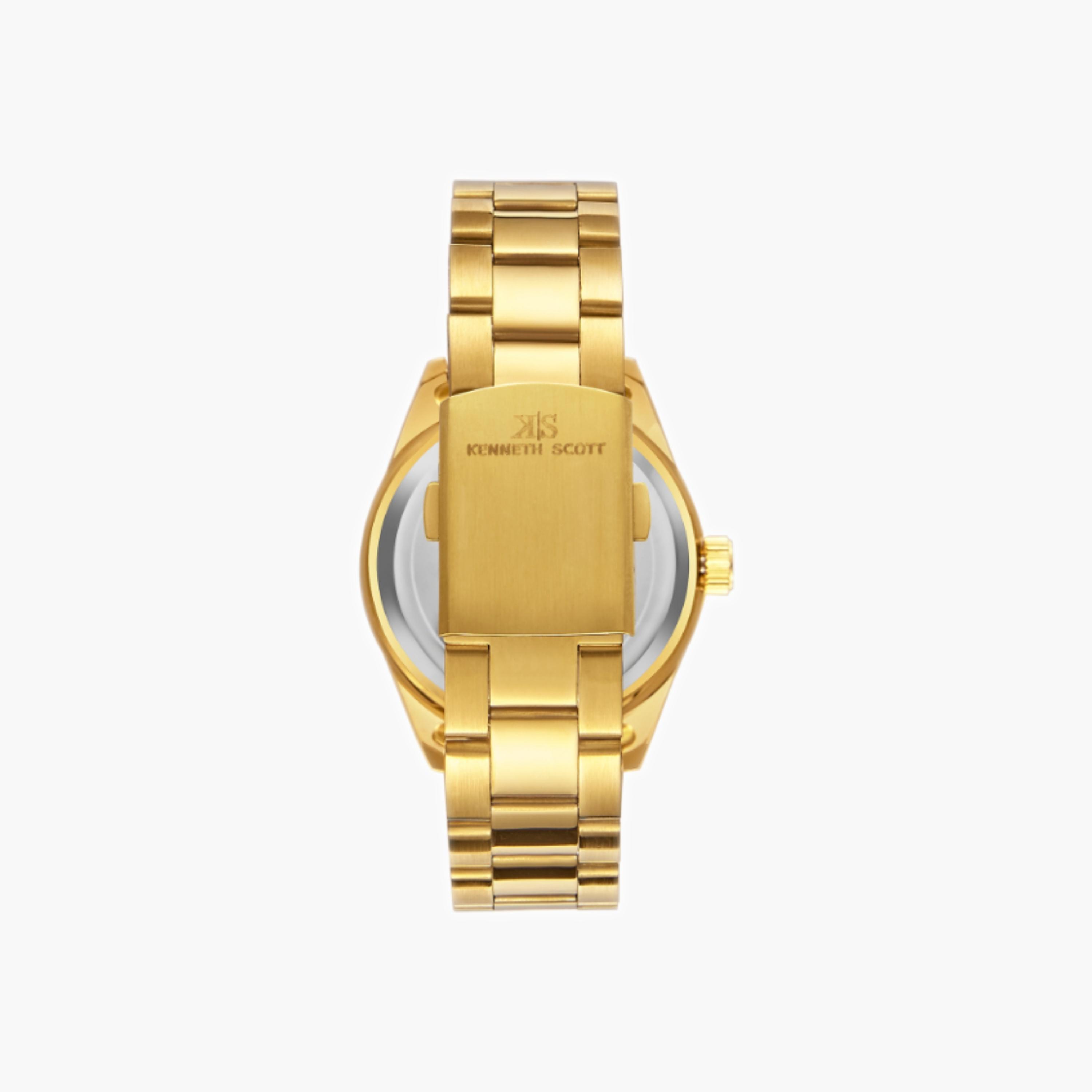 Kenneth Scott Men's Analog Champagne Dial Watch-men-watchesandjewellery-watches-image-4