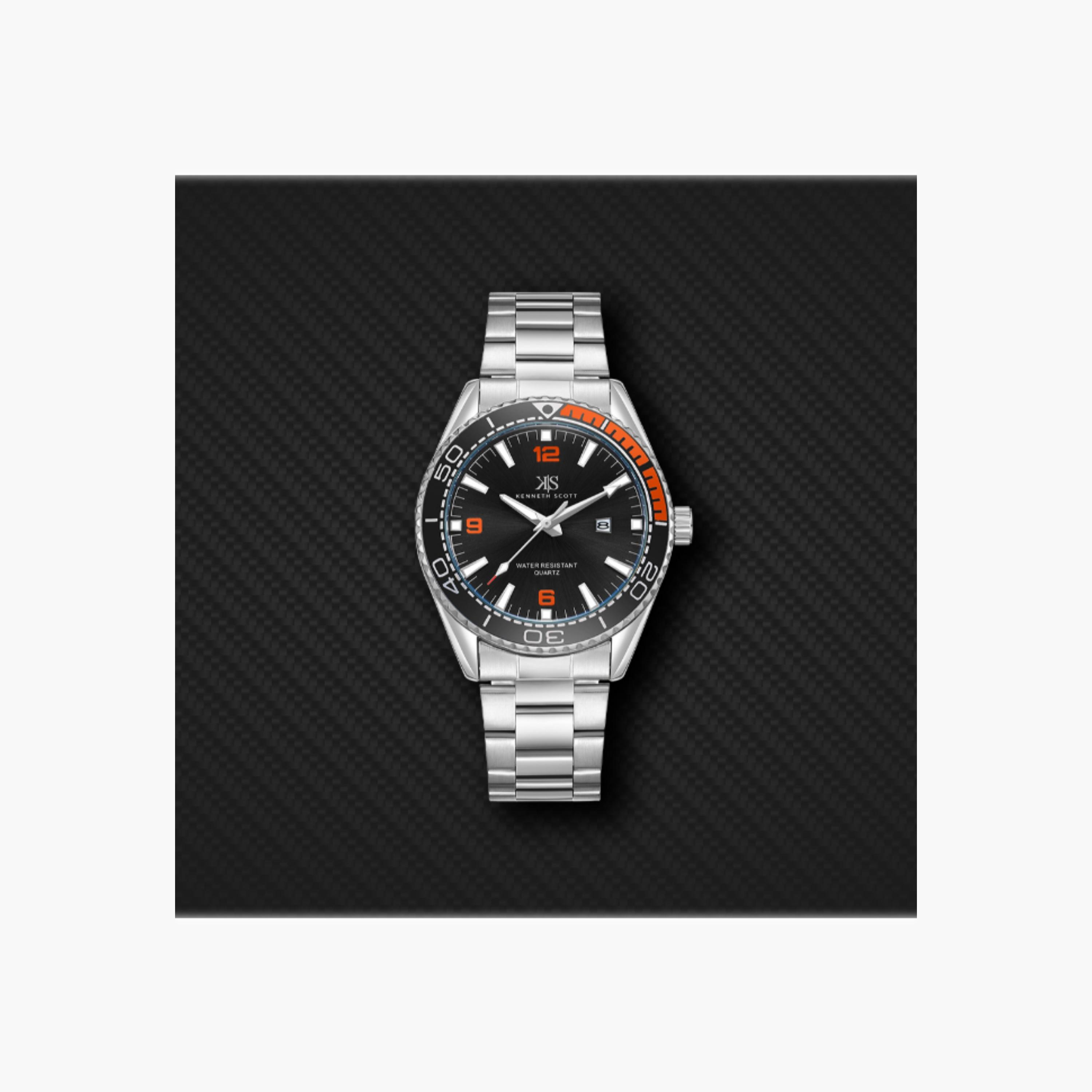 Kenneth Scott Men's Analog Black Dial Watch-men-watchesandjewellery-watches-image-5