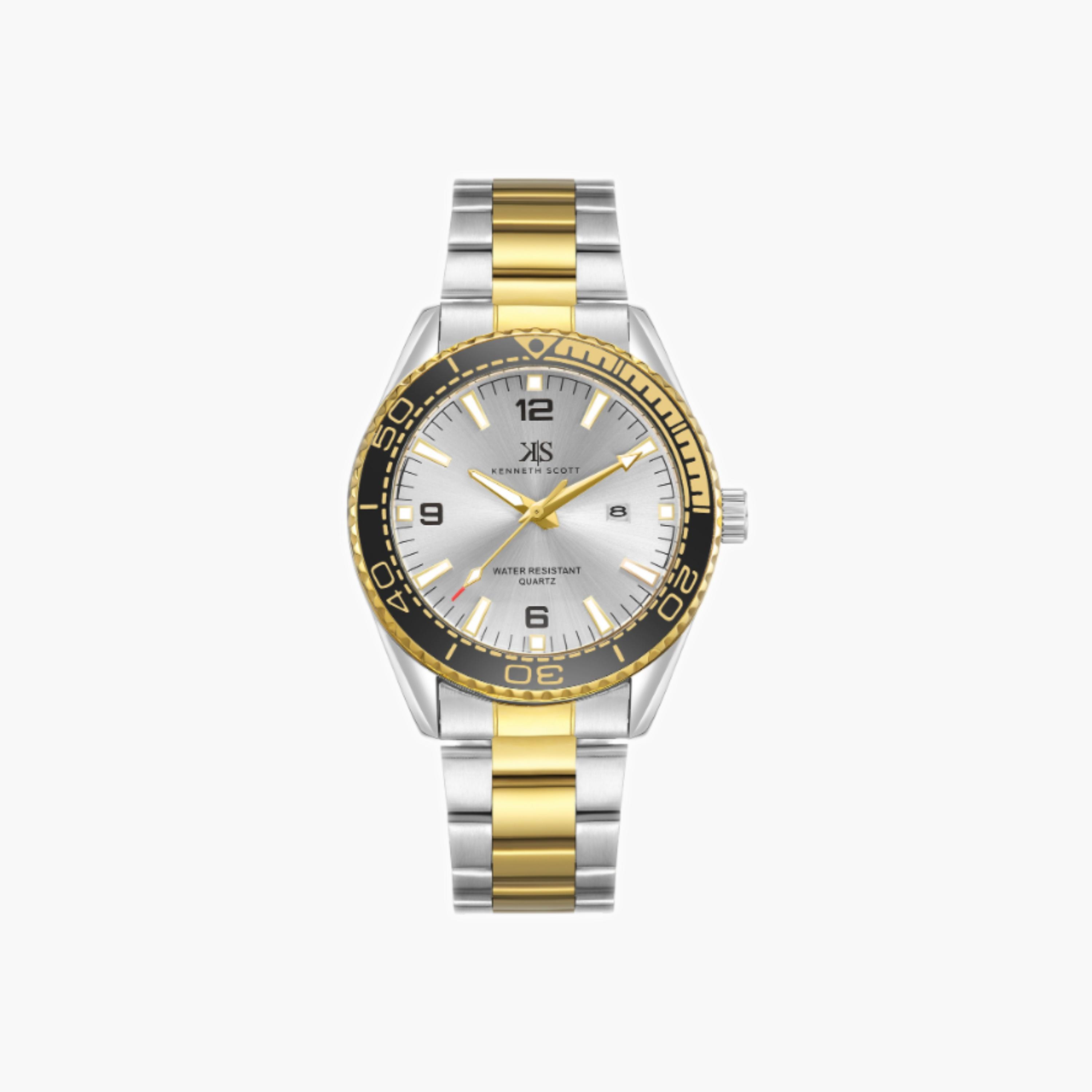 Kenneth Scott Men's Analog Silver Dial Watch-men-watchesandjewellery-watches-image-1