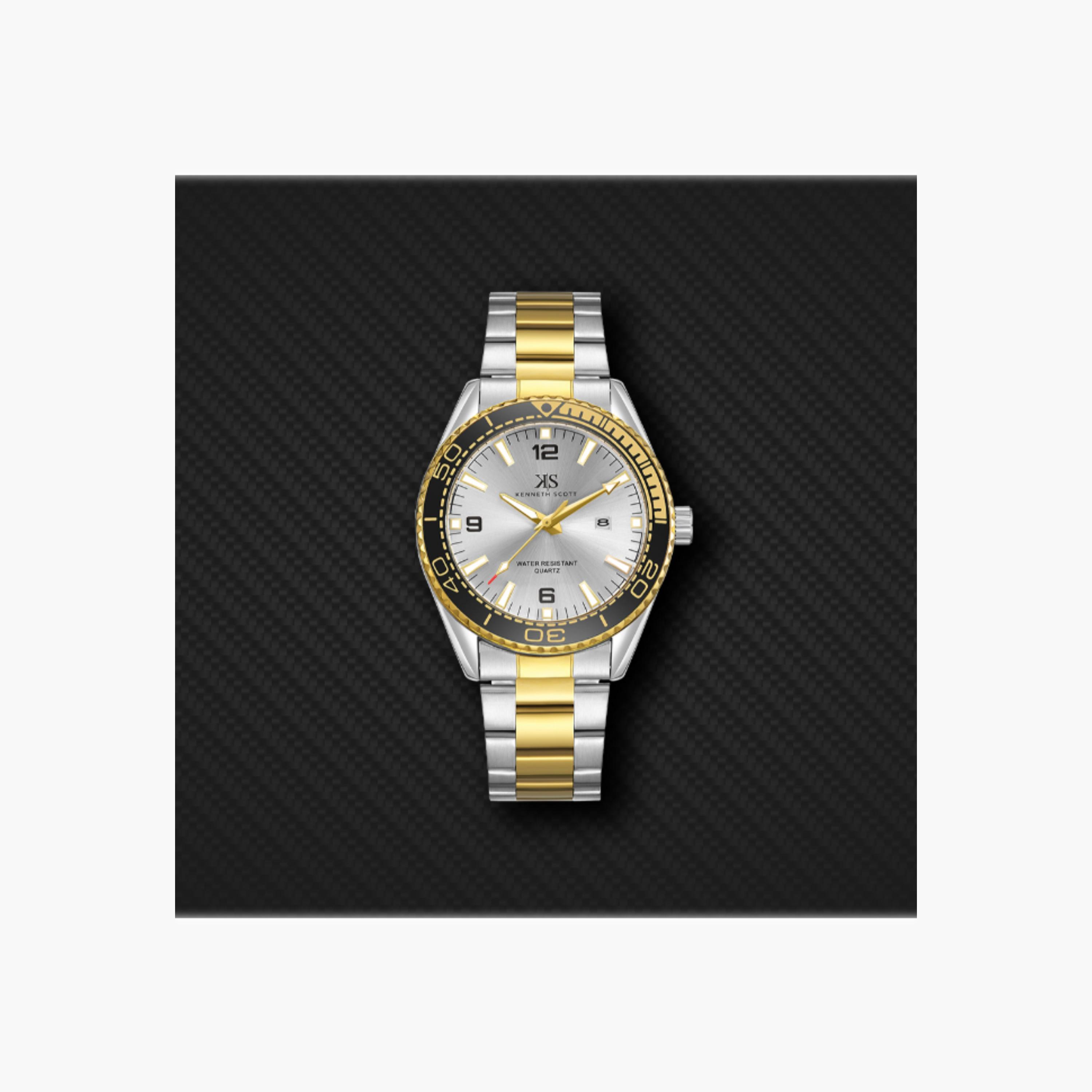 Kenneth Scott Men's Analog Silver Dial Watch-men-watchesandjewellery-watches-image-4