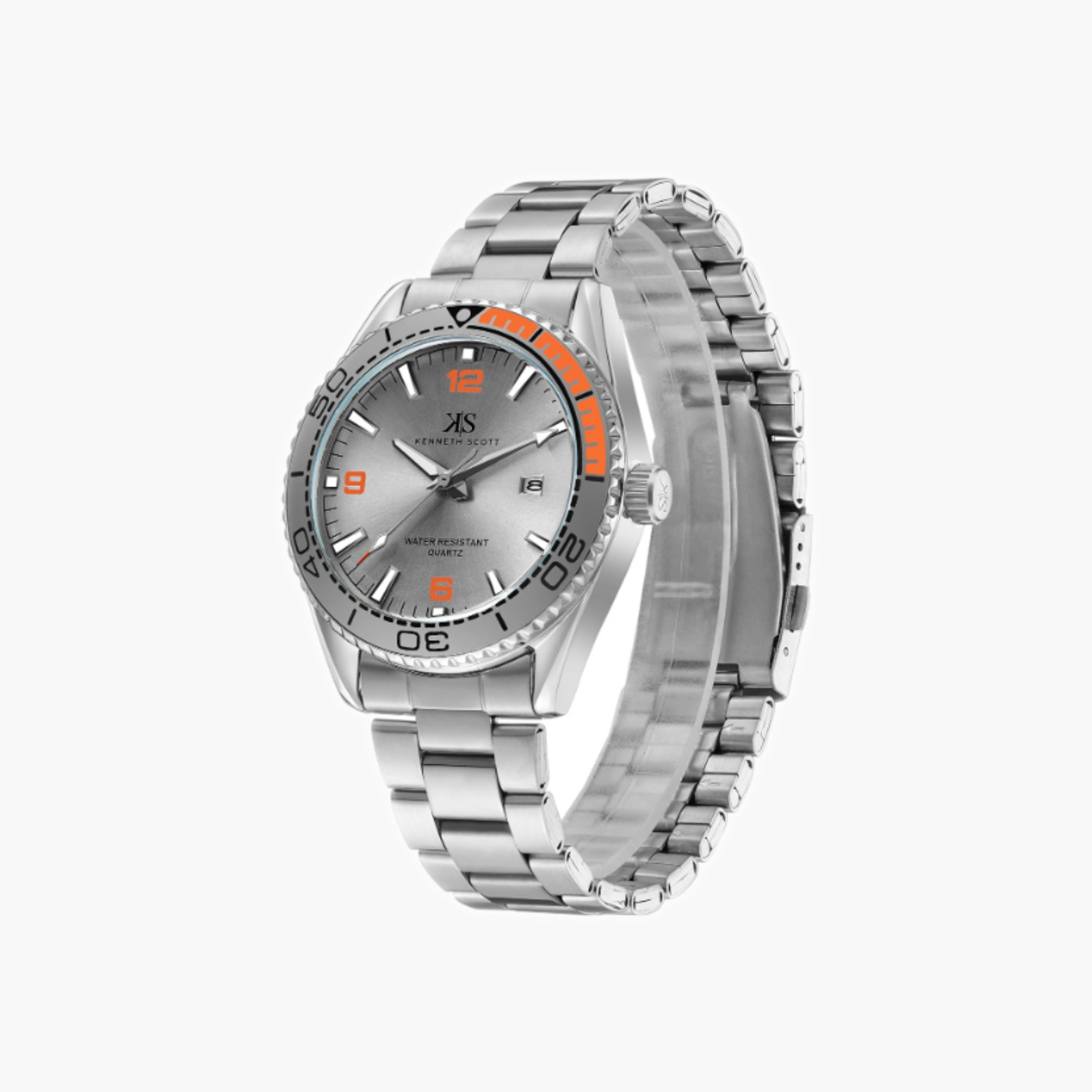 Kenneth Scott Men's Analog Silver Dial Watch-men-watchesandjewellery-watches-image-3