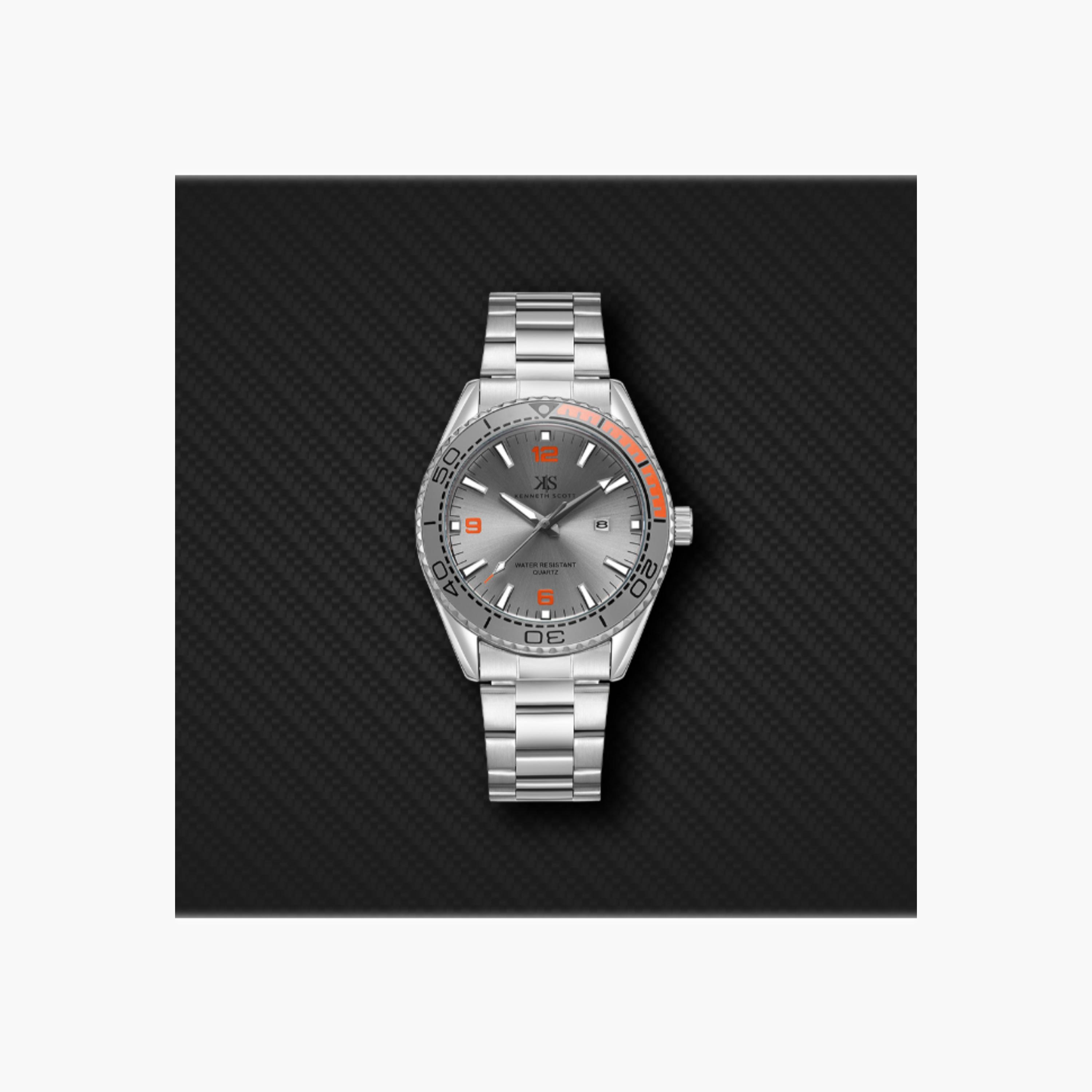 Kenneth Scott Men's Analog Silver Dial Watch-men-watchesandjewellery-watches-image-4