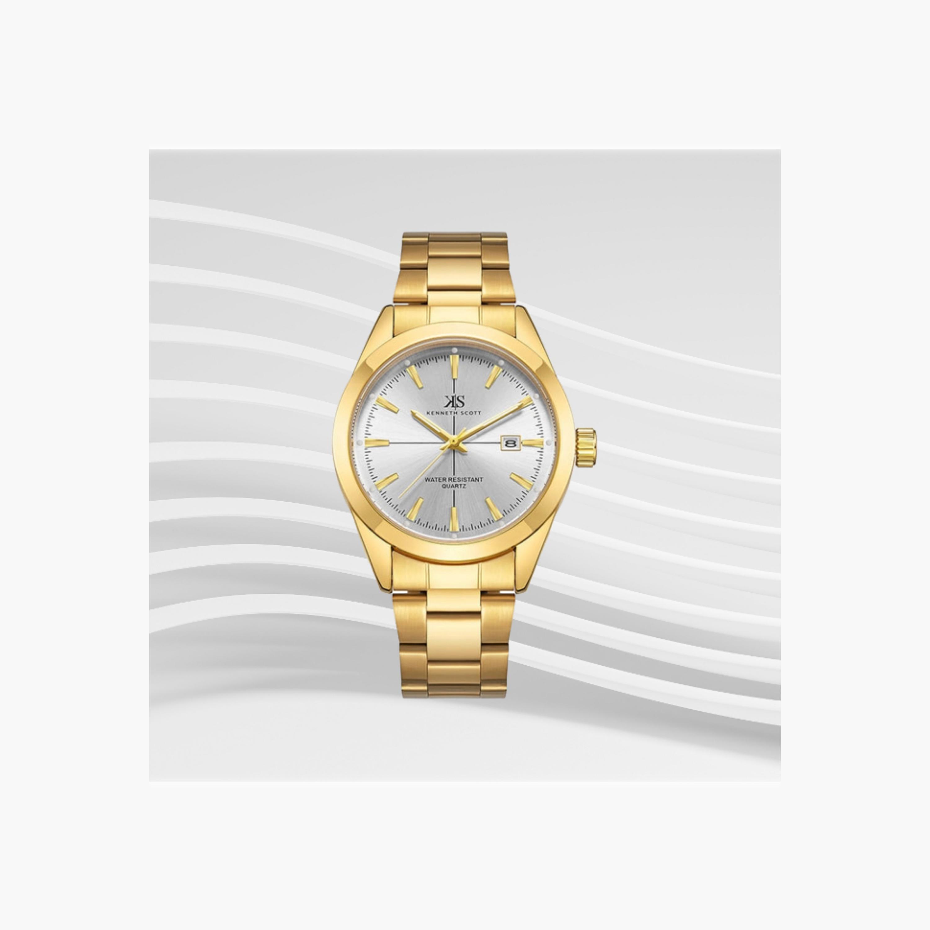 Kenneth Scott Men's Analog White Dial Watch-men-watchesandjewellery-watches-image-2