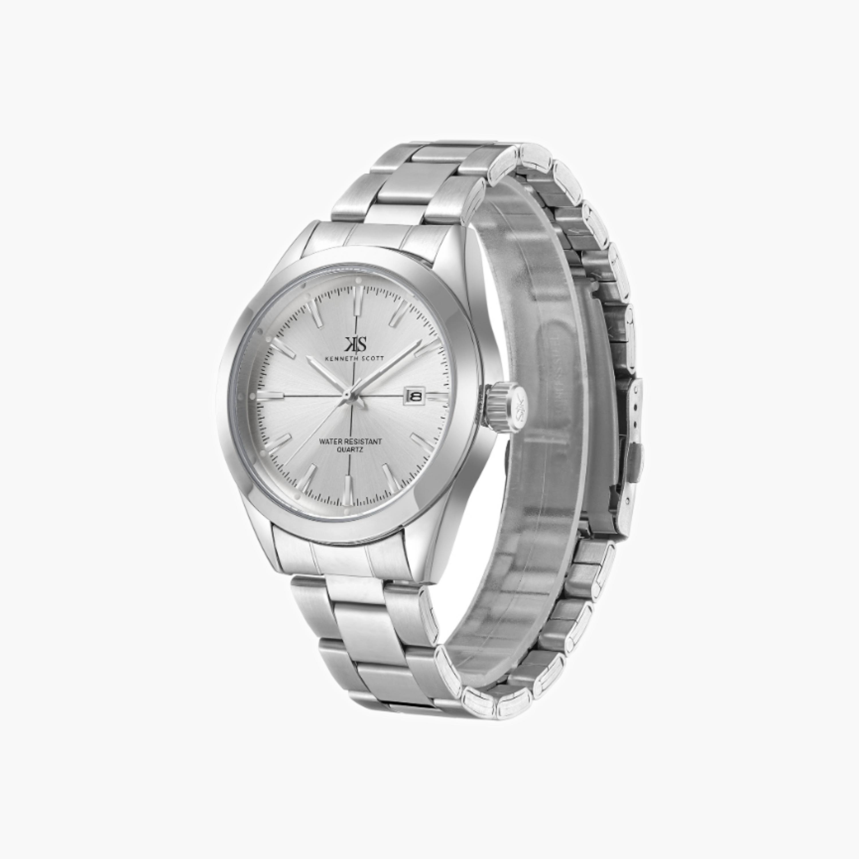 Kenneth Scott Men's Analog White Dial Watch-men-watchesandjewellery-watches-image-4