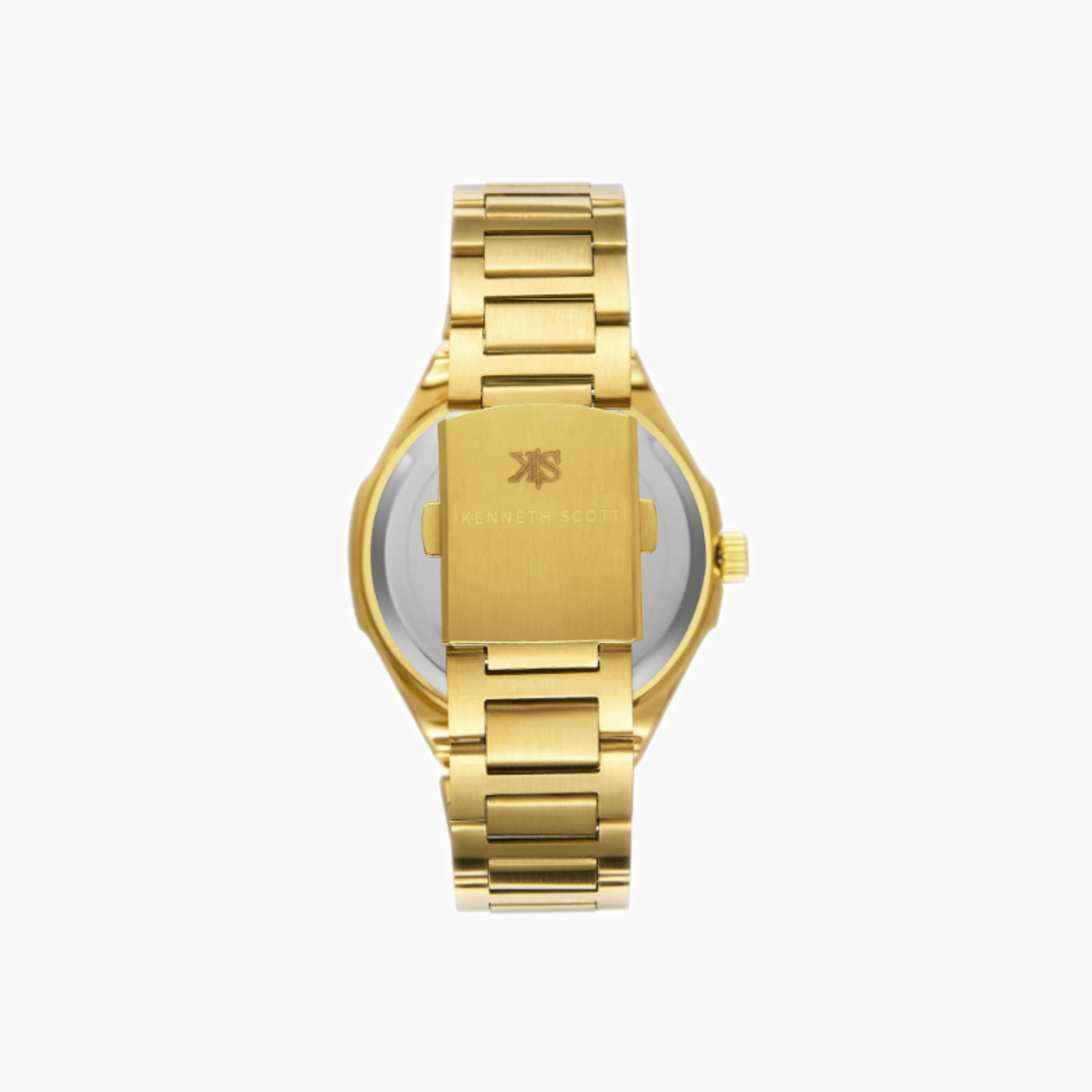 Kenneth Scott Men's Analog Champagne Dial Watch-men-watchesandjewellery-watches-image-3