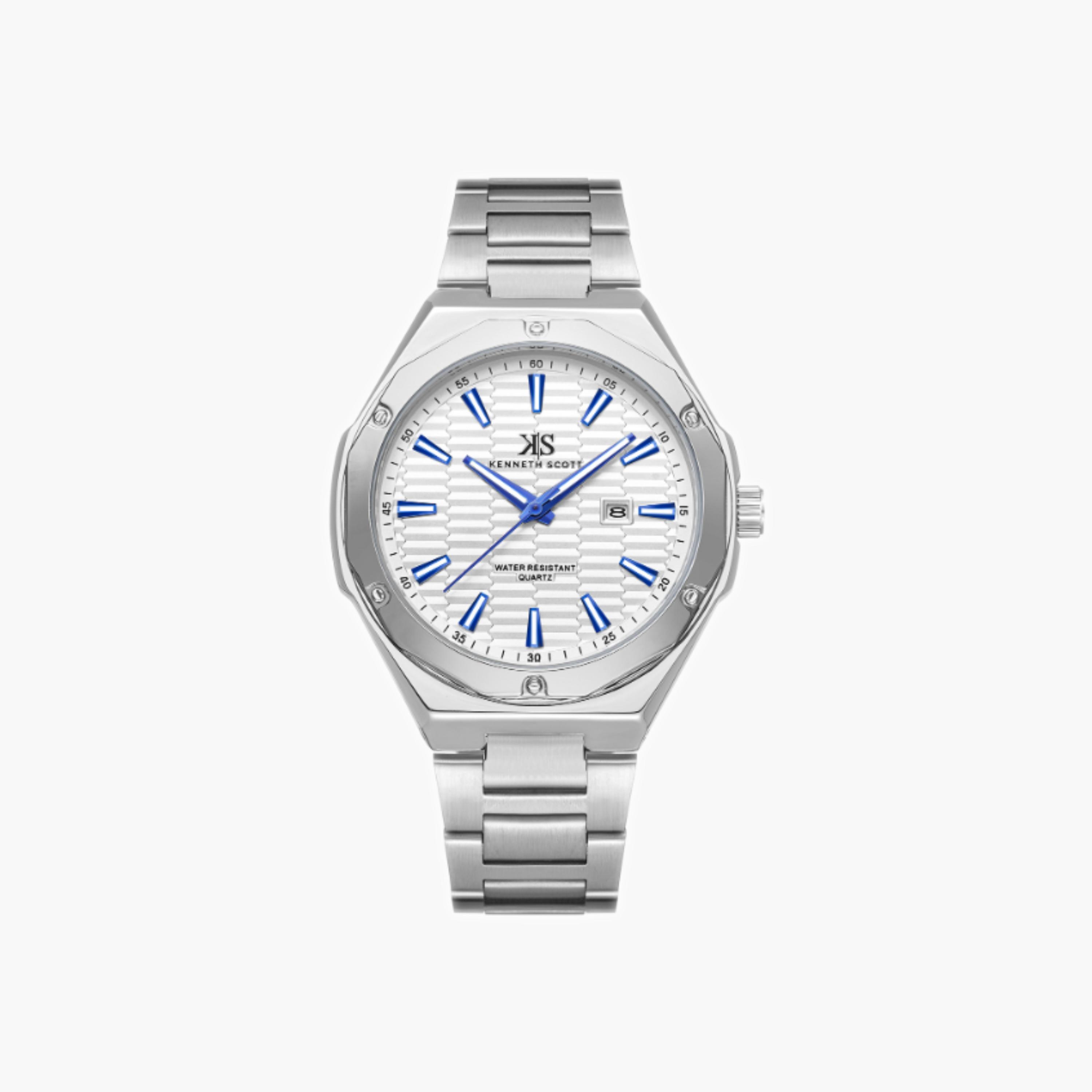 Kenneth Scott Men's Analog White Dial Watch-men-watchesandjewellery-watches-image-1